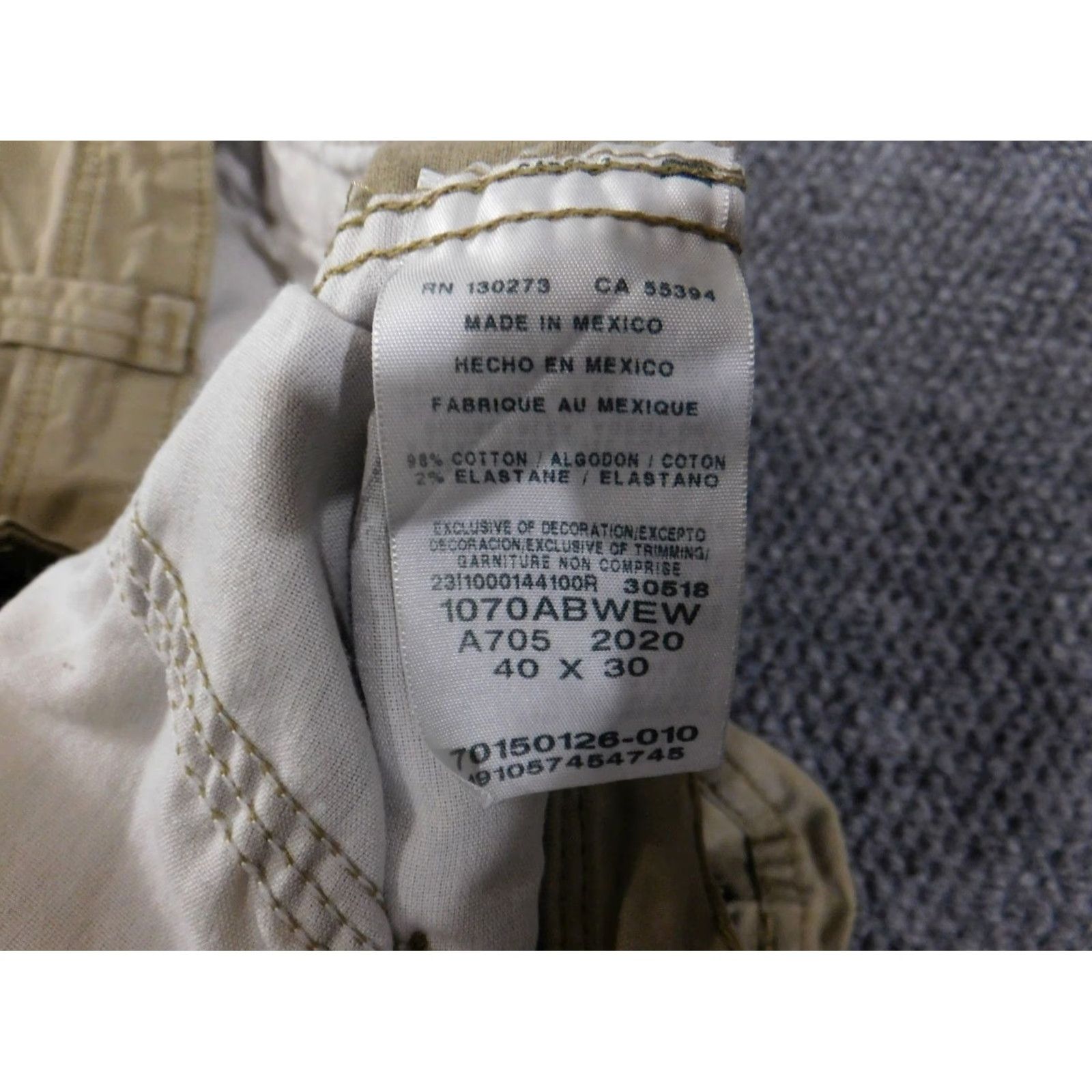 Wrangler Wrangler Cargo Pants Mens 40x30 Khaki Relaxed Fit Utility Work Outdoor Pants Cargo Pocket Navy? Size US 40 / EU 56 - 7 Thumbnail