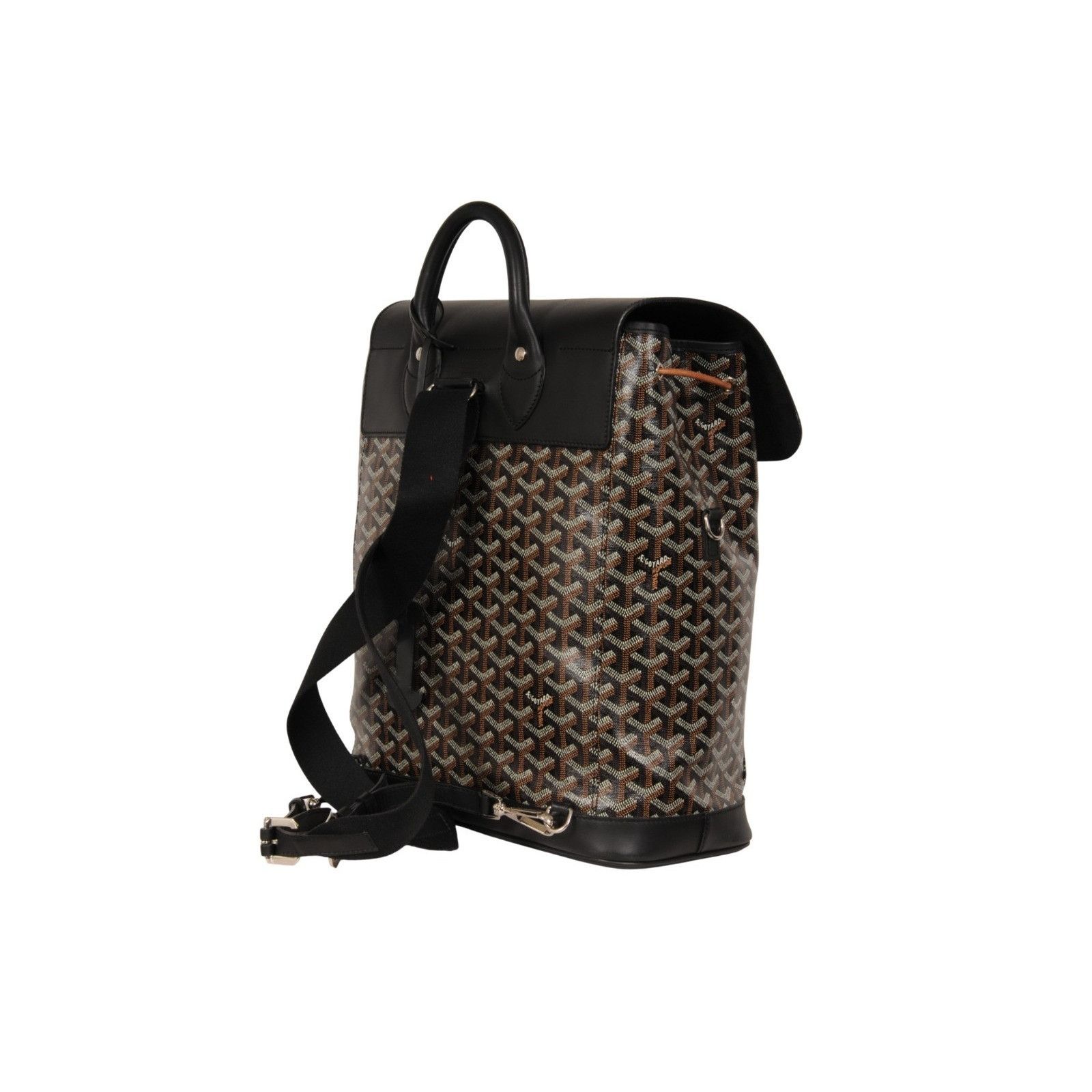 Goyard Alpin MM Backpack Black Leather Drawstring Strap Size ONE SIZE - 7 Thumbnail