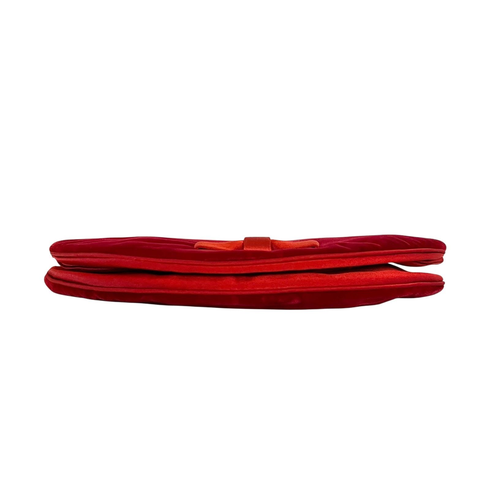 Vintage 1960s Morris Moskowitz MM Vintage Red Velvet Bow Clutch Size ONE SIZE - 9 Thumbnail