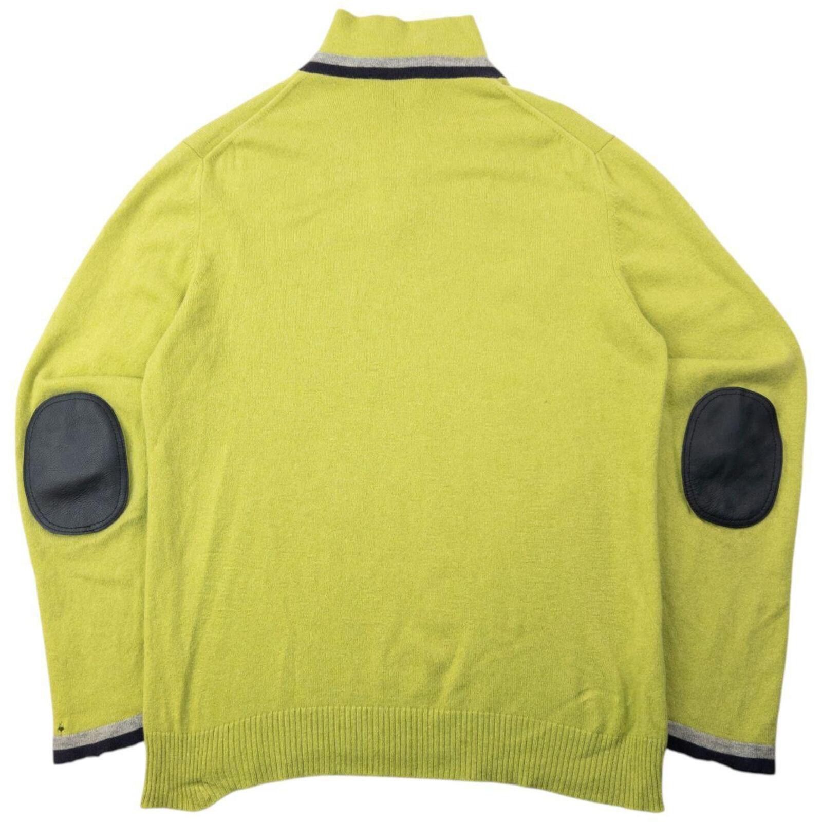 Hermes Vintage 90s Hermès Q Zip Cashmere Jumper Size XL Size US M / EU 48-50 / 2 - 3 Thumbnail