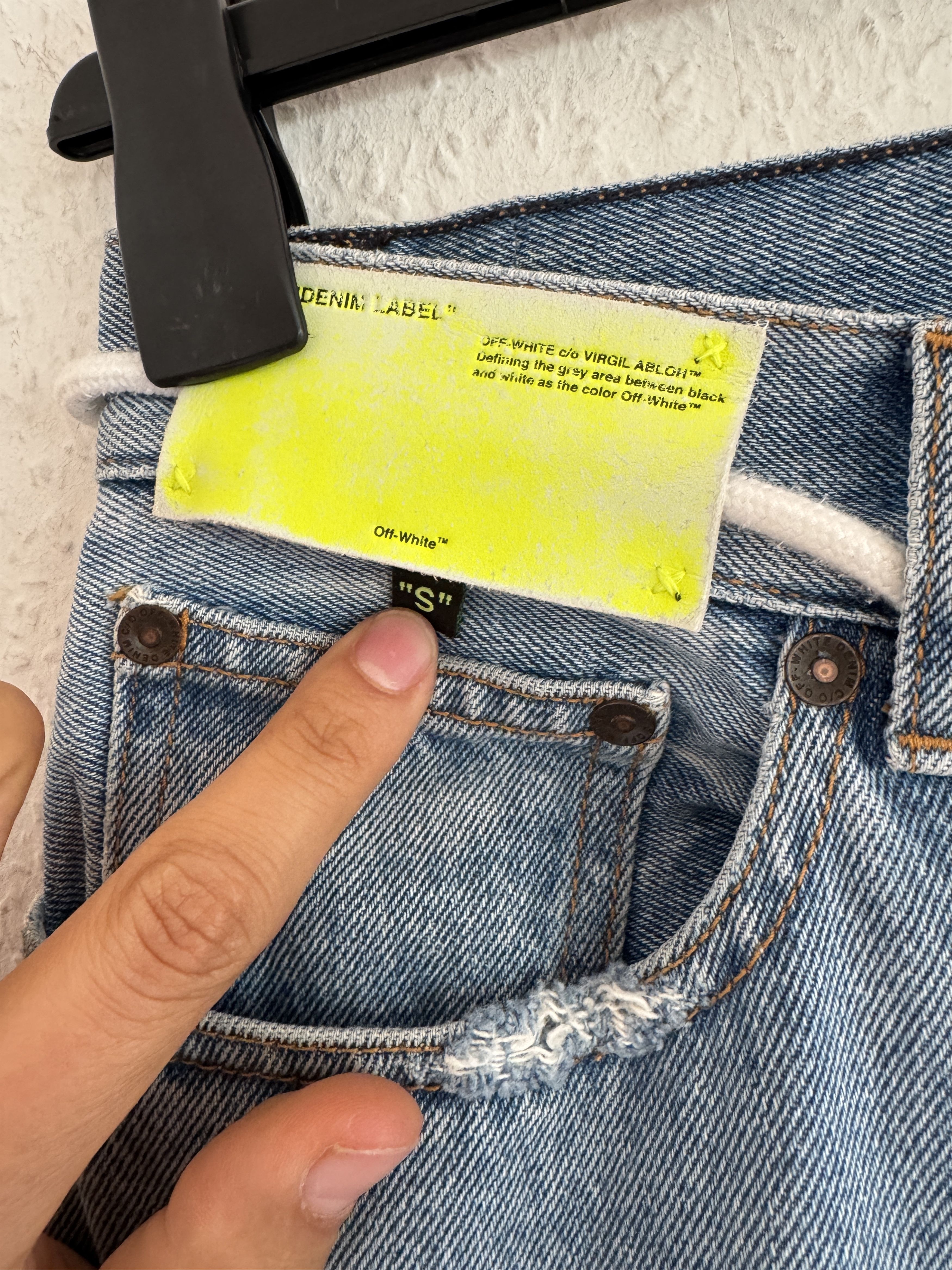 Off-White Rainbow crystal graffiti jeans Size US 32 / EU 48 - 12 Thumbnail