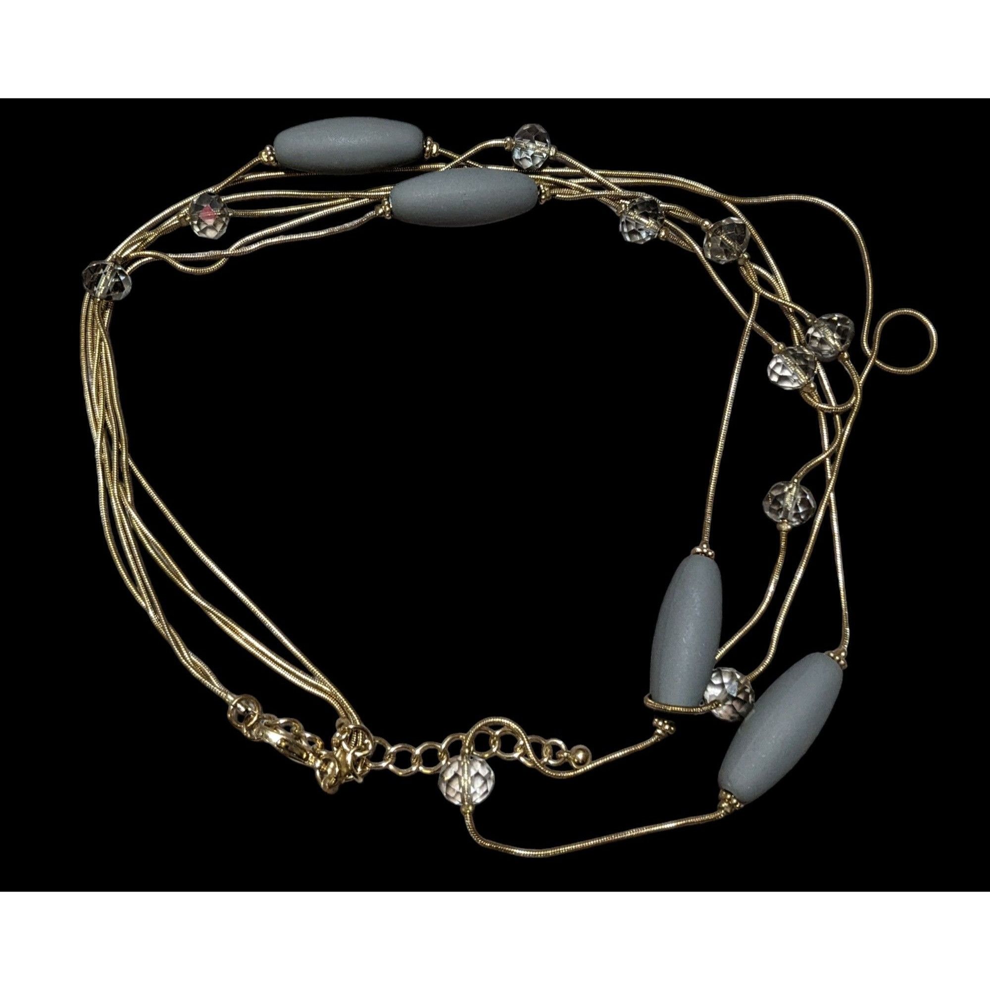 Other Elegant Silicone Gold Glam Beaded Neckalce Size ONE SIZE - 1 Thumbnail