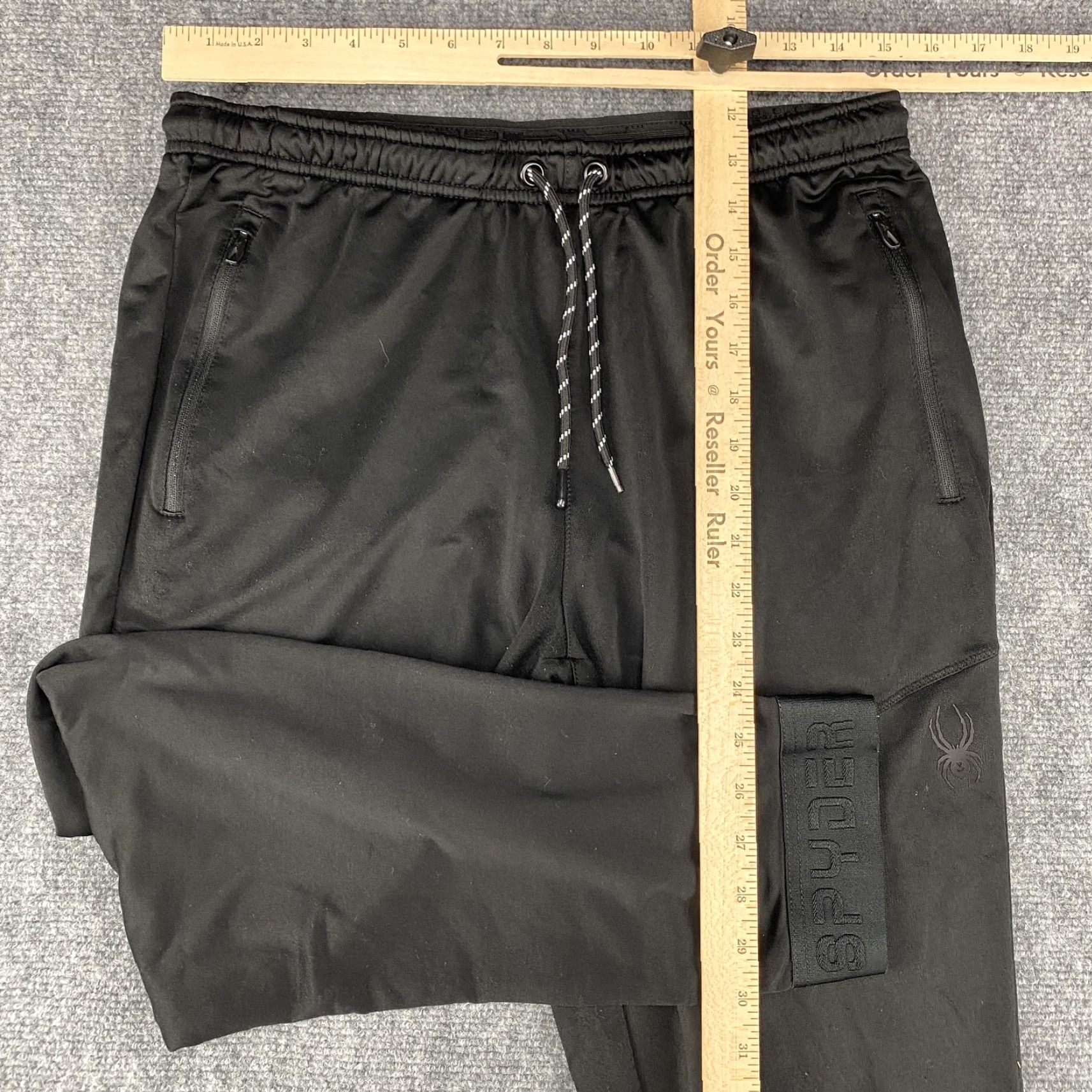 Spyder Spyder Active Pants Mens M Black Jogger Zip Pocket Athletic ProW-B Regular Waist Drawstring Size US 31 - 5 Thumbnail