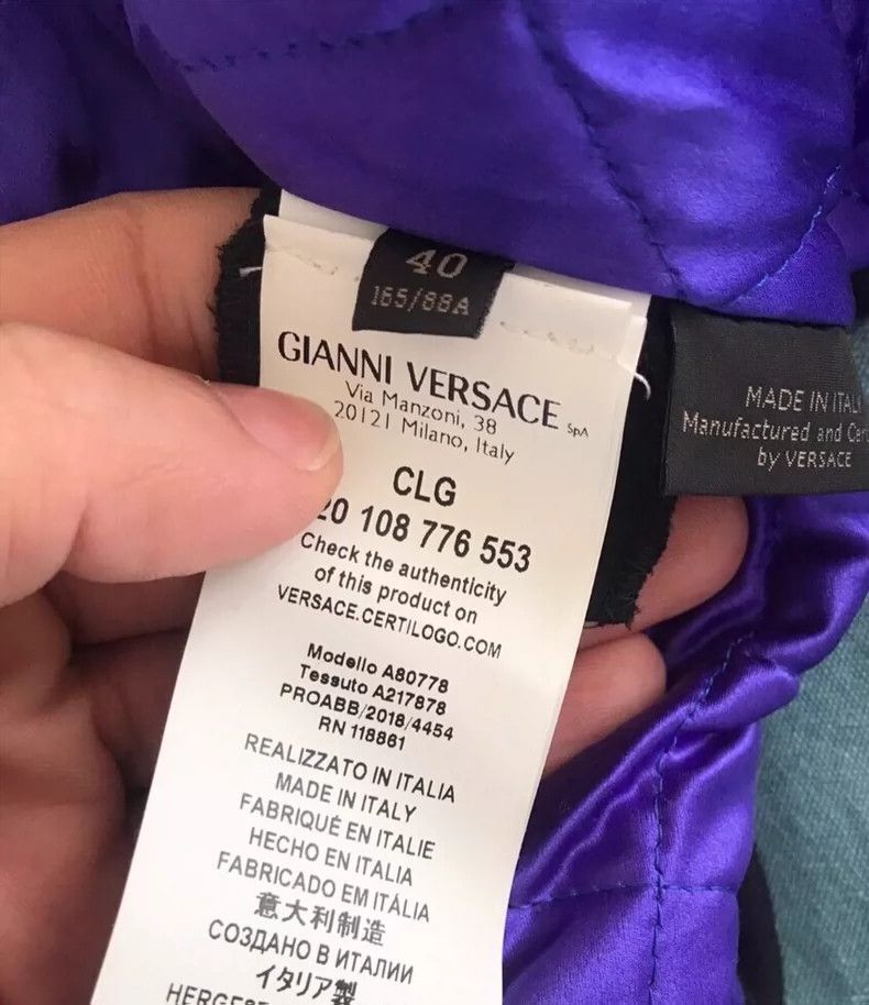 Versace Versace A cropped coat embroidered with fringed hats Size M / US 6-8 / IT 42-44 - 7 Thumbnail