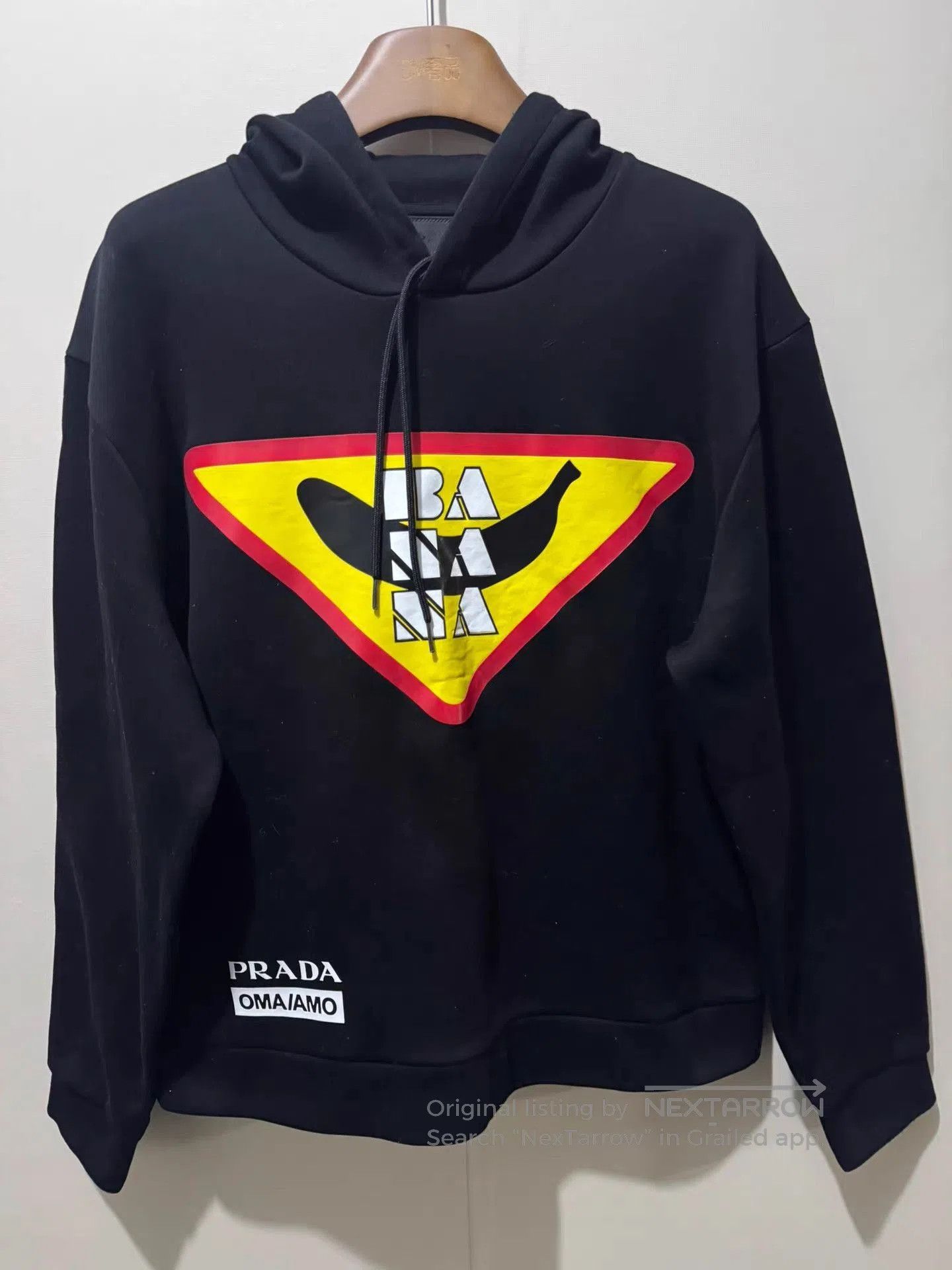 Prada Black Graphic Triangle Print Hoodie. Size US M / EU 48-50 / 2 - 1 Thumbnail