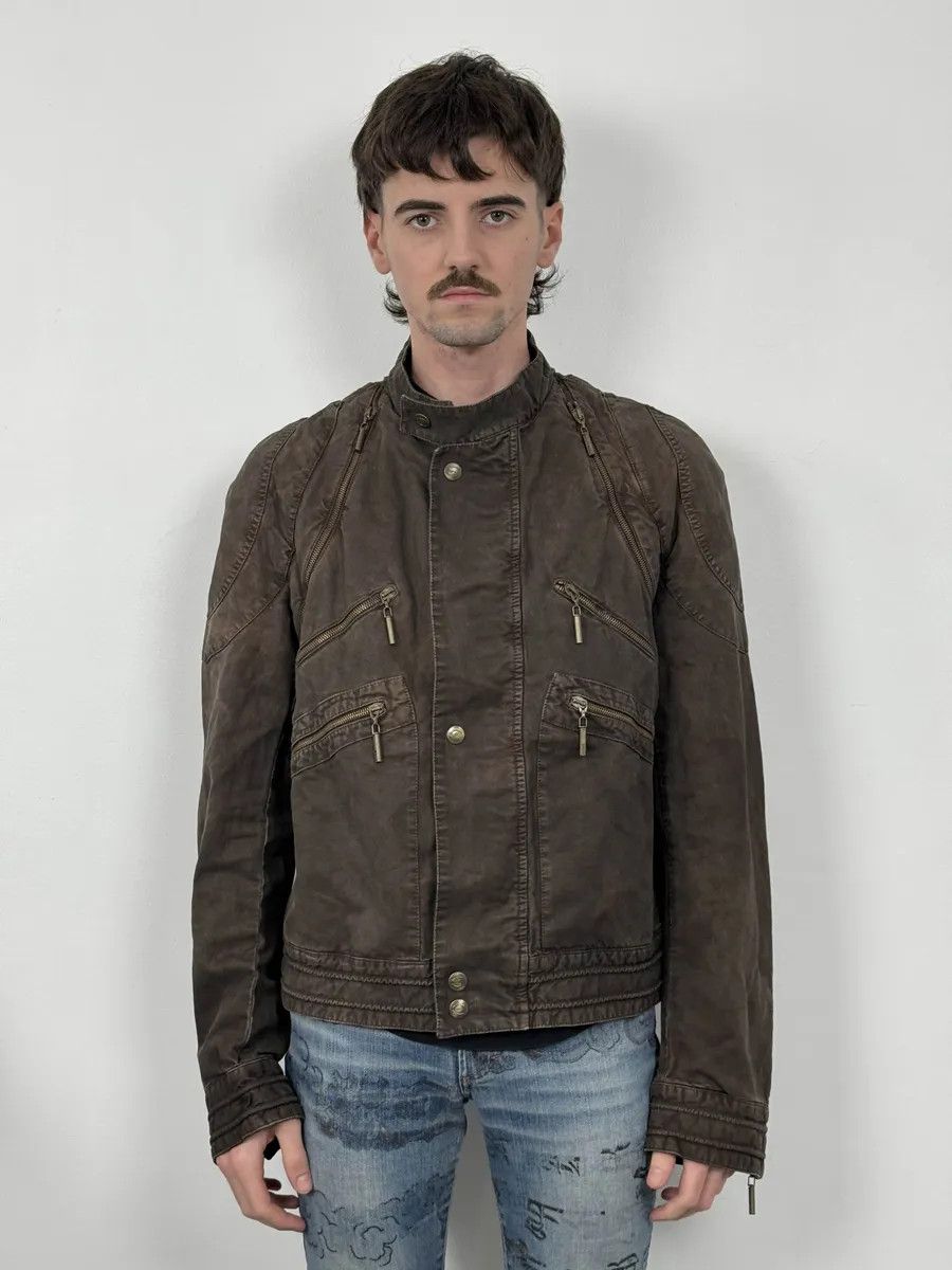 Just Cavalli SS2004 Cavalli Brown Multi-Zip Bomber Jacket Size US M / EU 48-50 / 2 - 3 Thumbnail