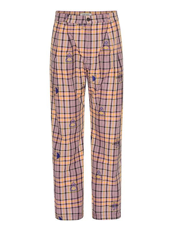 Henrik Vibskov !DS! AW22 Henrik Vibskov Orion Space Checks Casual Pants Size US 32 / EU 48 - 2 Thumbnail