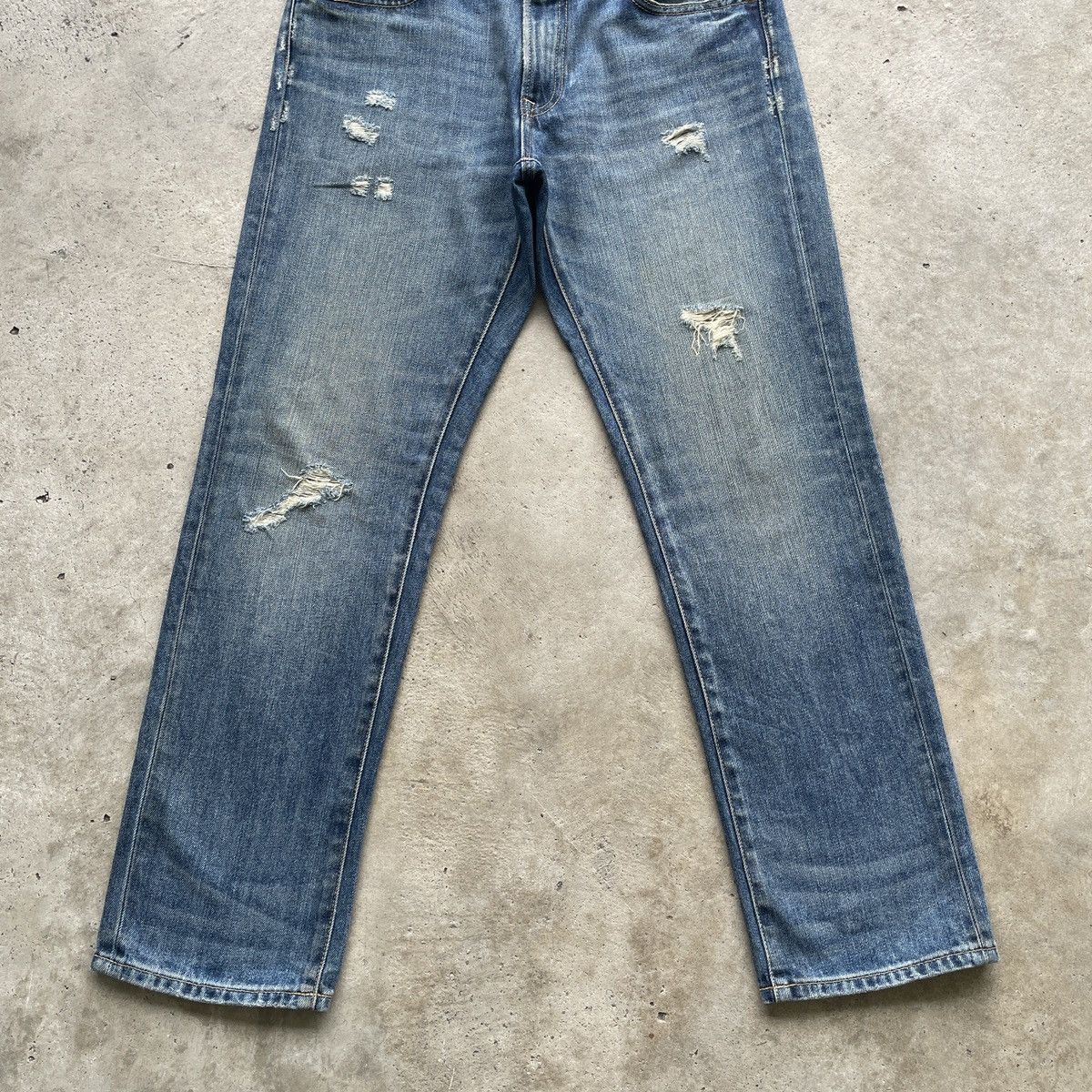 Japanese Brand × Jean × Vintage Vintage Japanese Brand Distressed Jeans Denim Faded Pants Size US 31 - 4 Thumbnail