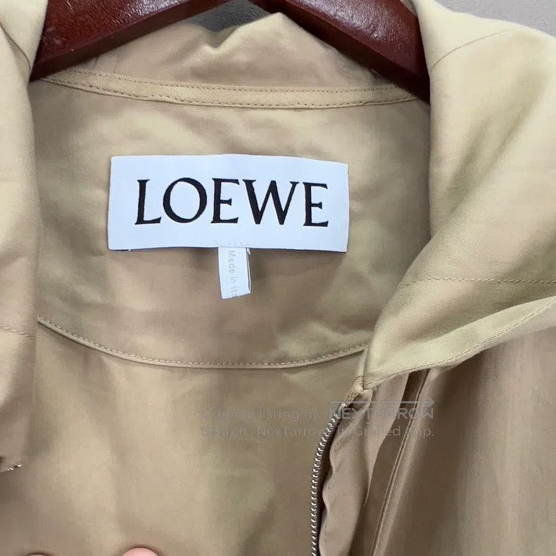 Loewe Loewe Khaki Hooded Windbreaker Jacket Size XS / US 0-2 / IT 36-38 - 4 Thumbnail