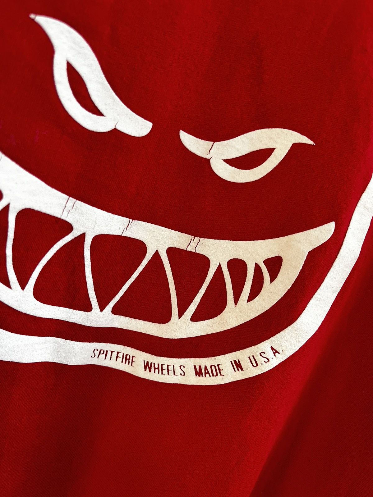 Hook-Ups × Spitfire × Vintage Spitfire Vintage Made in USA Flame Face T-Shirt Tee Size US L / EU 52-54 / 3 - 4 Thumbnail