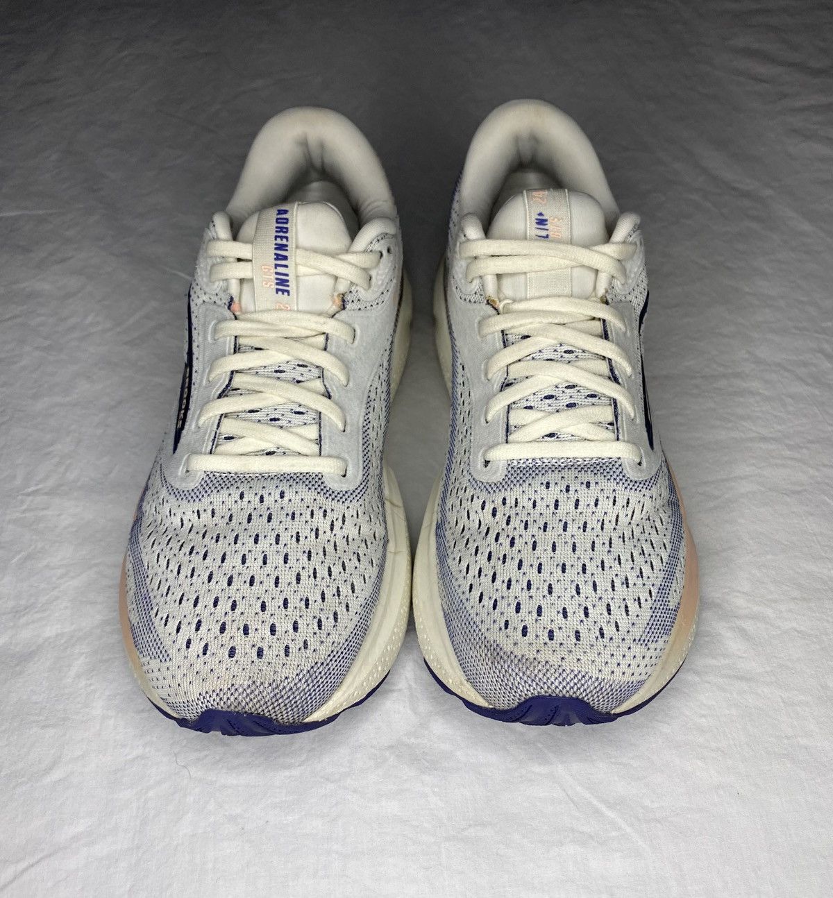 Brooks 8.5 B Brooks Adrenaline GTS 24 Grey Blue Ribbon Peach Size US 8.5 / IT 38.5 - 4 Thumbnail