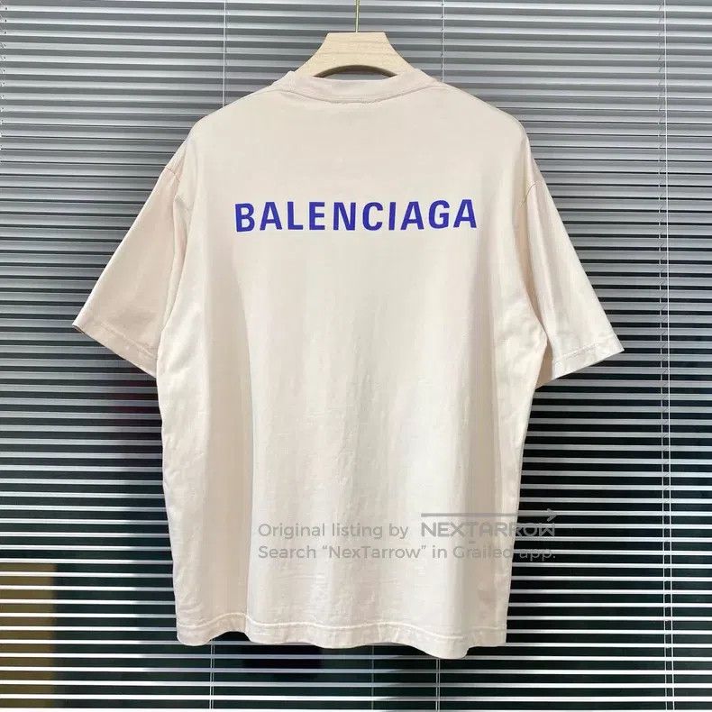 Balenciaga Balenciaga Short-sleeve T-shirt with letter print logo, be Size US XS / EU 42 / 0 - 1 Thumbnail