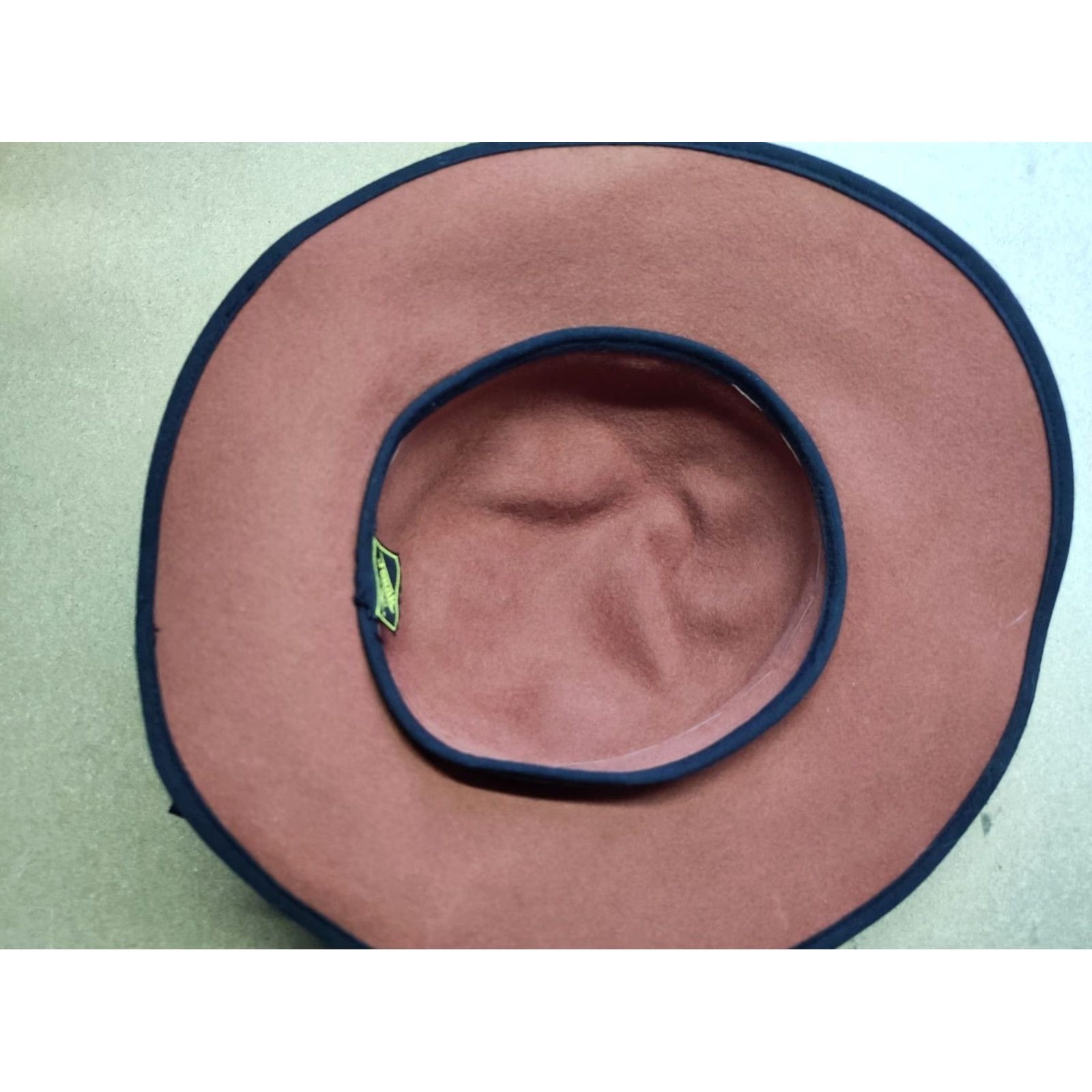 Vintage TONAK Womens Wide Brim Hat Sun Size 55 Brown Vintage Rabbit Hair Bow Straw Sun Hat Womens 55 Brown Vintage Tonak Size ONE SIZE - 4 Thumbnail