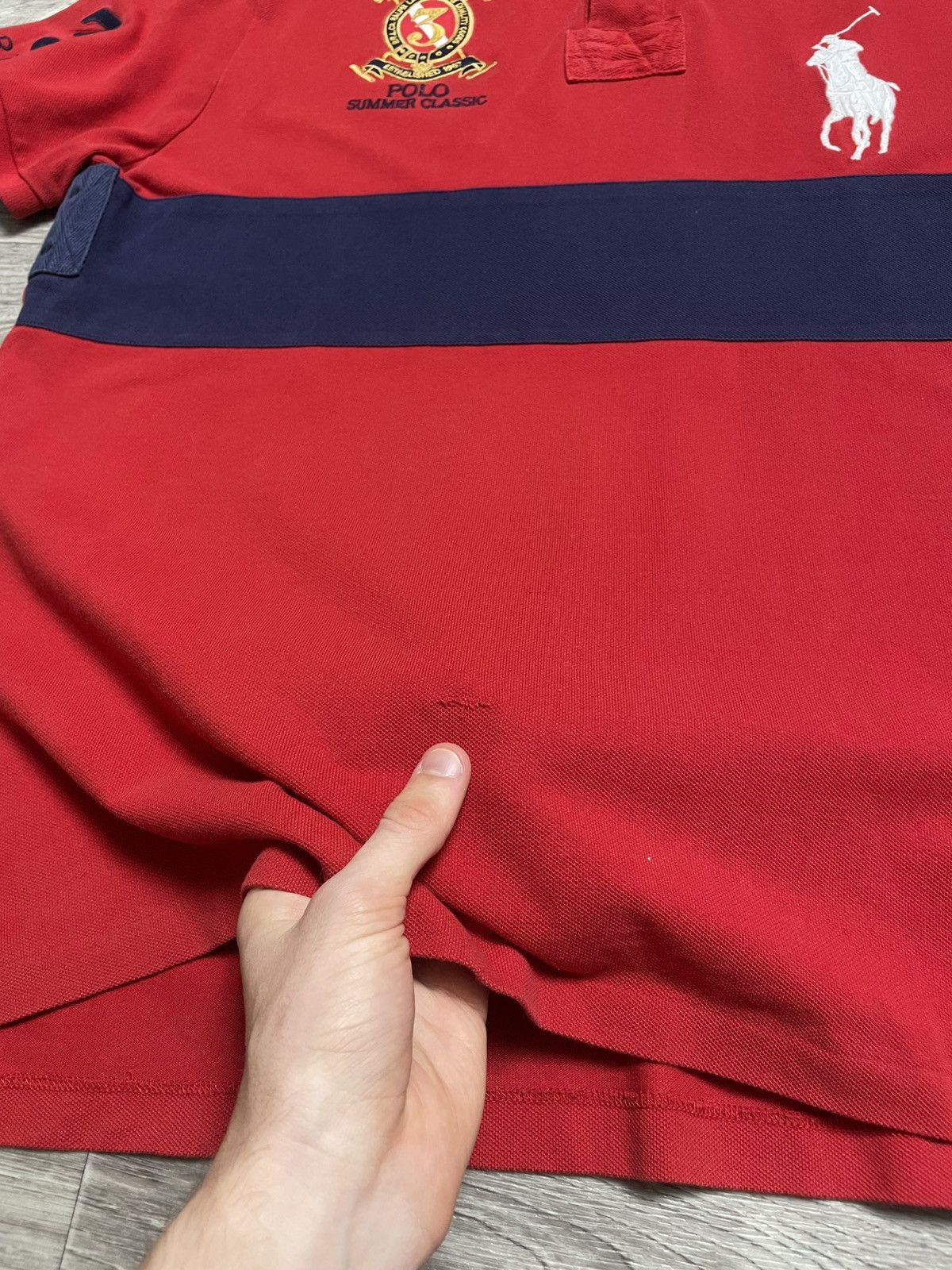 Polo Ralph Lauren Polo Ralph Lauren Summer Classic Big Ponny Logo Polo Shirt Size US XL / EU 56 / 4 - 14 Thumbnail