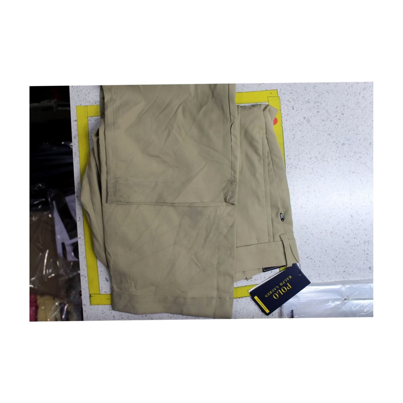 Ralph Lauren Ralph Lauren Mens Tailored Fit Straight Leg Casual Pants, beigekhaki, 36 Size US 36 / EU 52 - 4 Thumbnail
