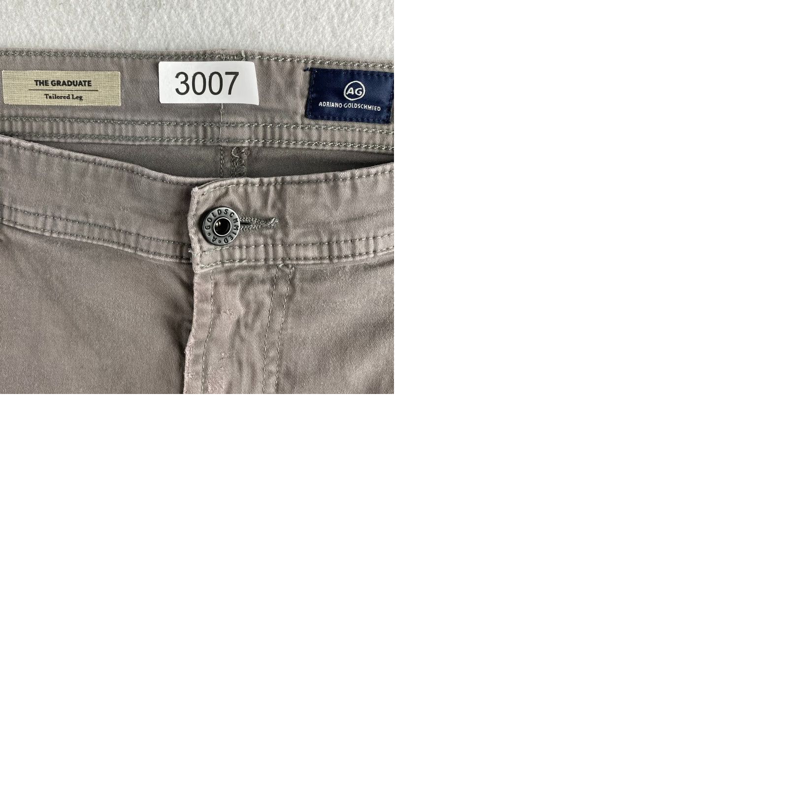Vintage VINTAGE AG Adriano Goldschmied Jeans Mens 38 Gray The Graduate Tailored Leg Distressed Size US 38 / EU 54 - 11 Thumbnail