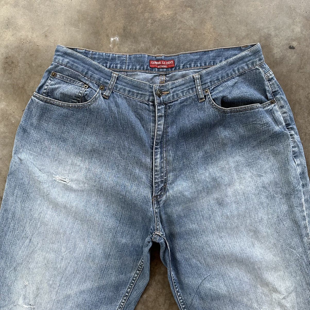 Japanese Brand Vintage Comme Le Vent Homme Faded Distressed Denim Jean Pant Size US 36 / EU 52 - 3 Thumbnail