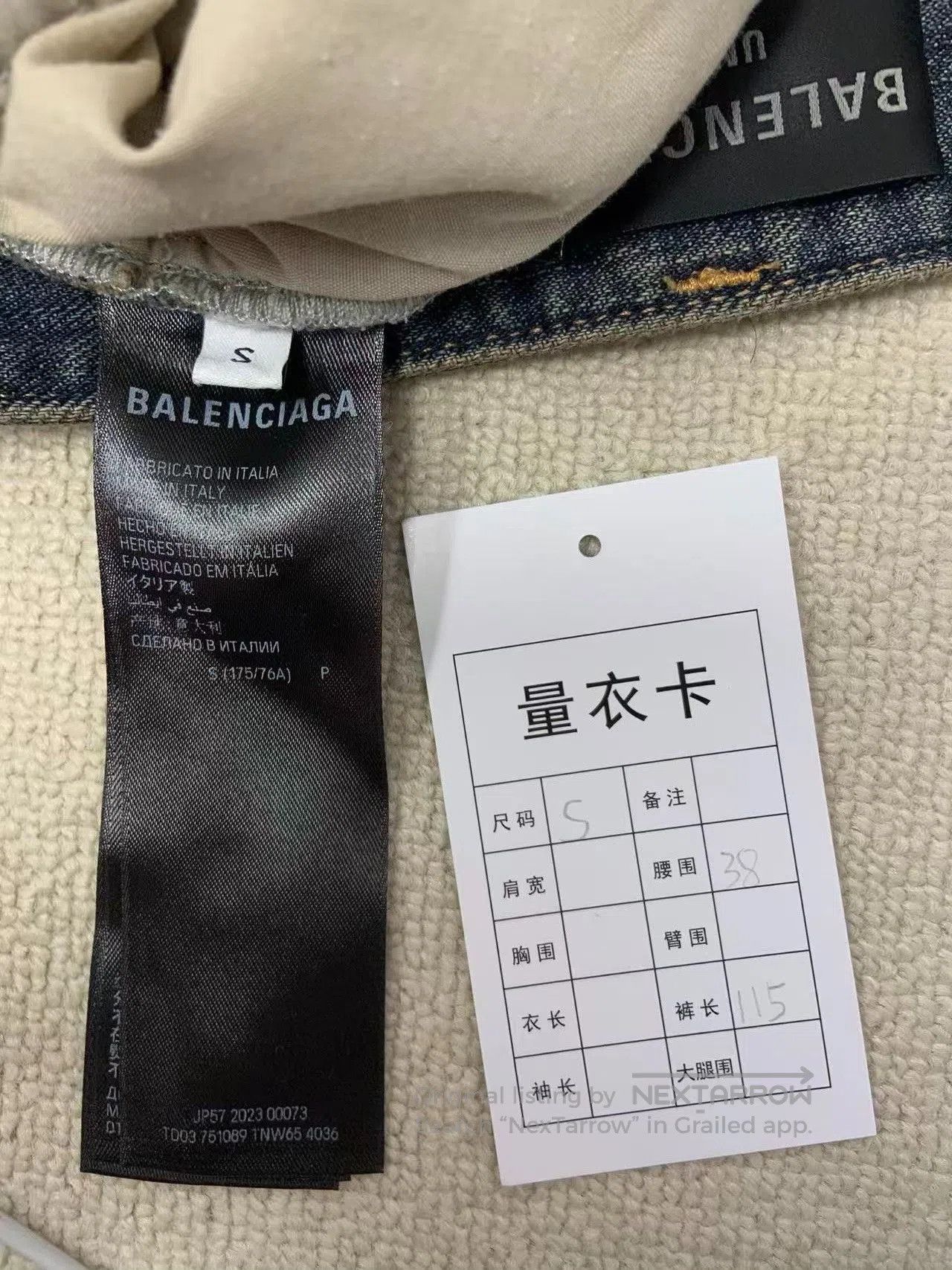 Balenciaga Balenciaga Mid-Rise Casual Flared Jeans S. Size 35" - 4 Thumbnail