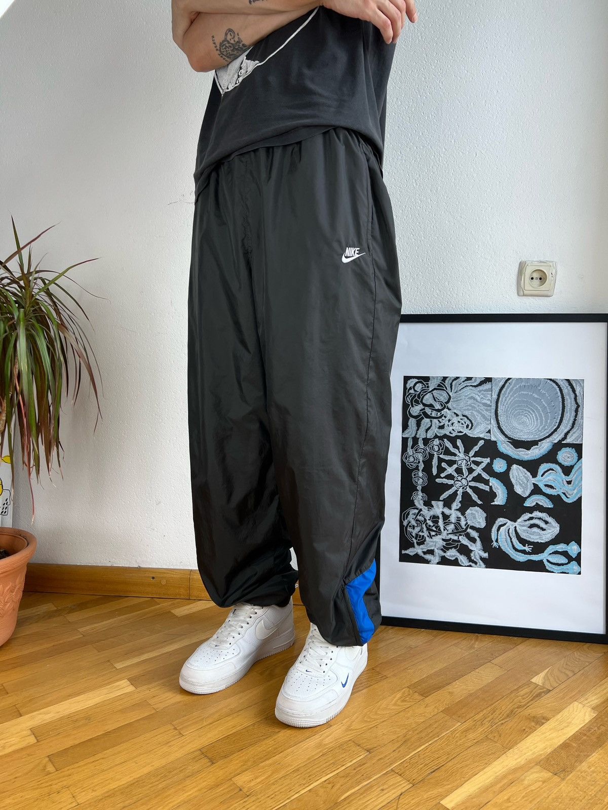 Nike × Streetwear × Vintage Vintage 00s Nike Nylon Drill Track 