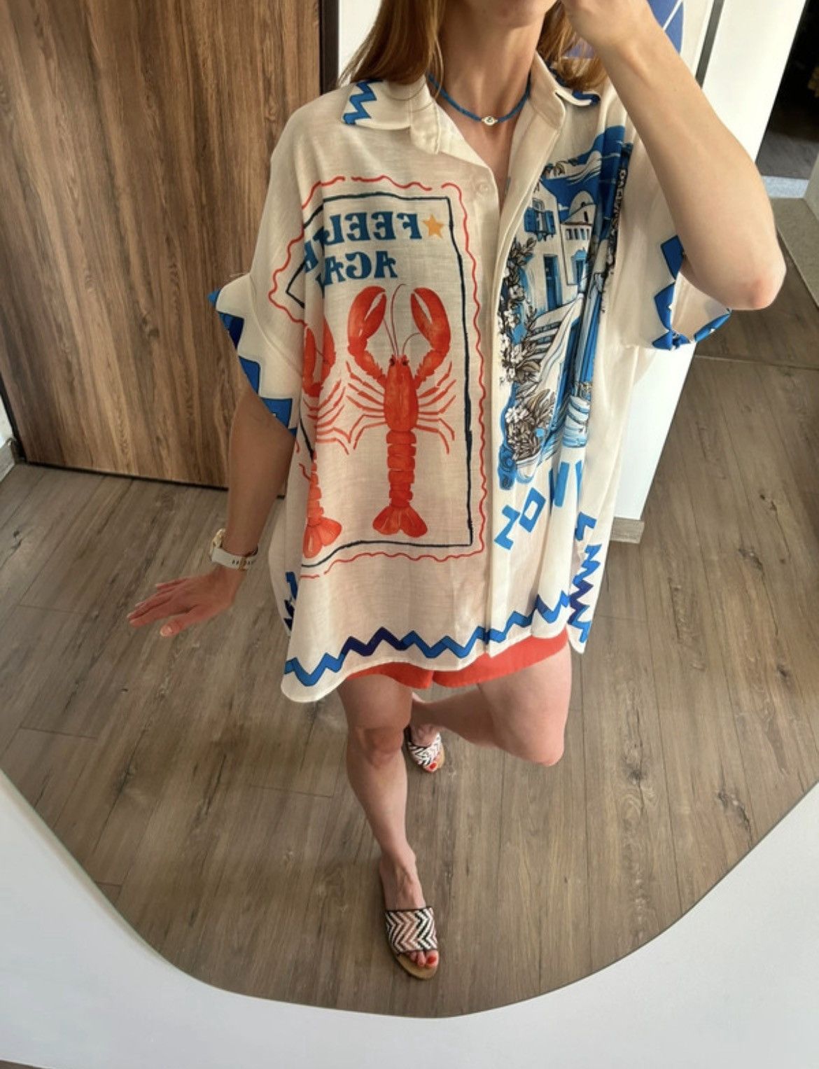 Other NOS Paris white mykons shirt pronted one size Size ONE SIZE - 2 Thumbnail