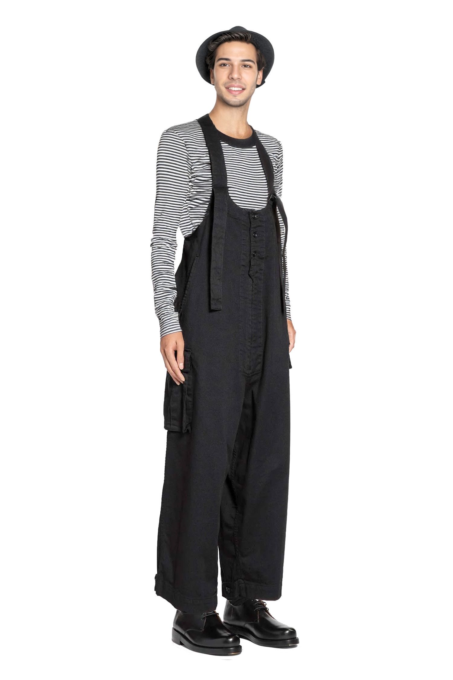 Yohji Yamamoto Black Scandal Katsuragi Work Overalls Size US 34 / EU 50 - 2 Thumbnail