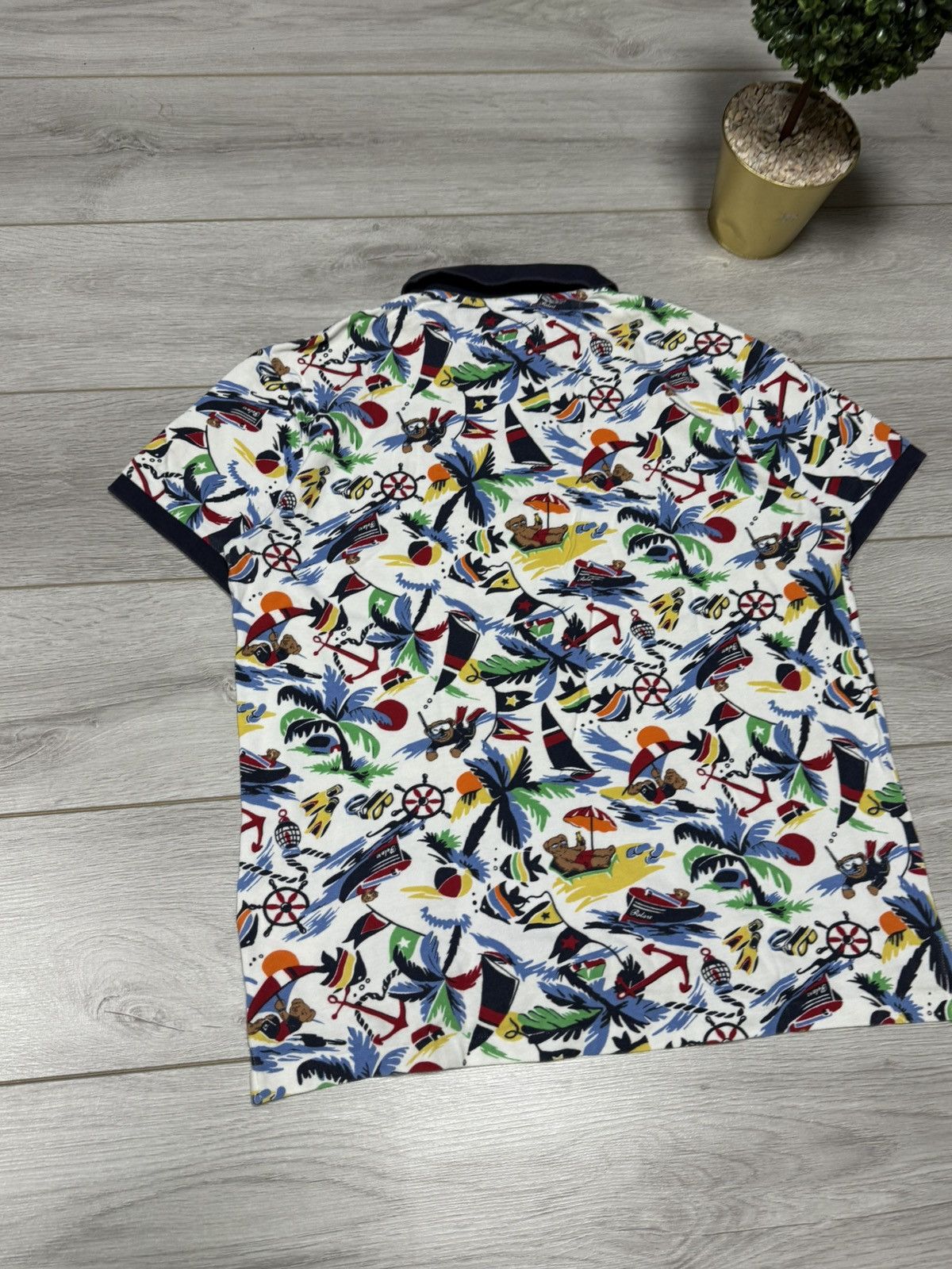 Polo Ralph Lauren POLO Bear Ralph Lauren beach all over print shirt Size US L / EU 52-54 / 3 - 7 Thumbnail
