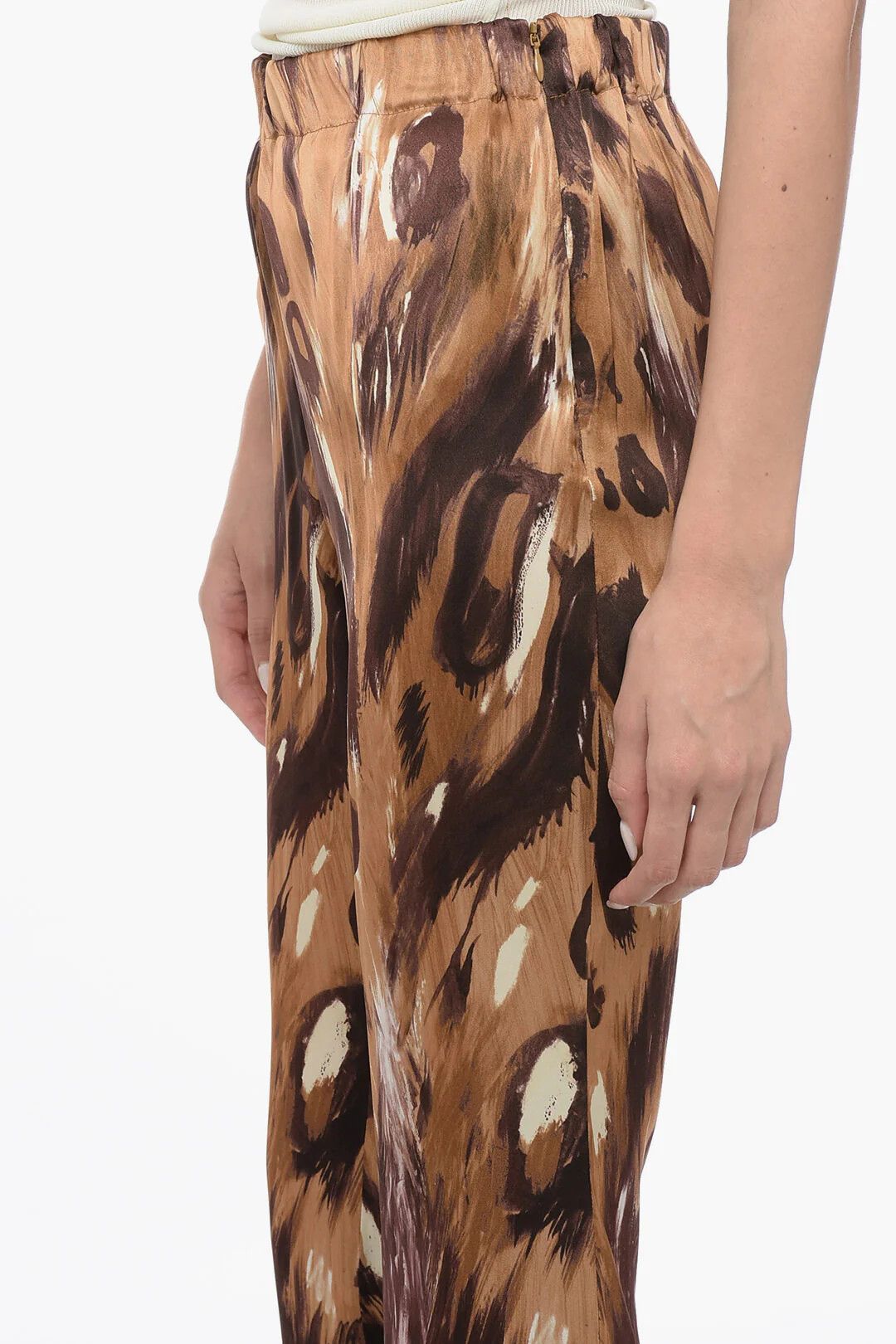 Marni og1mm0326 High-Waist Flared Pant in Brown Size 26" / US 2 / IT 38 - 3 Thumbnail