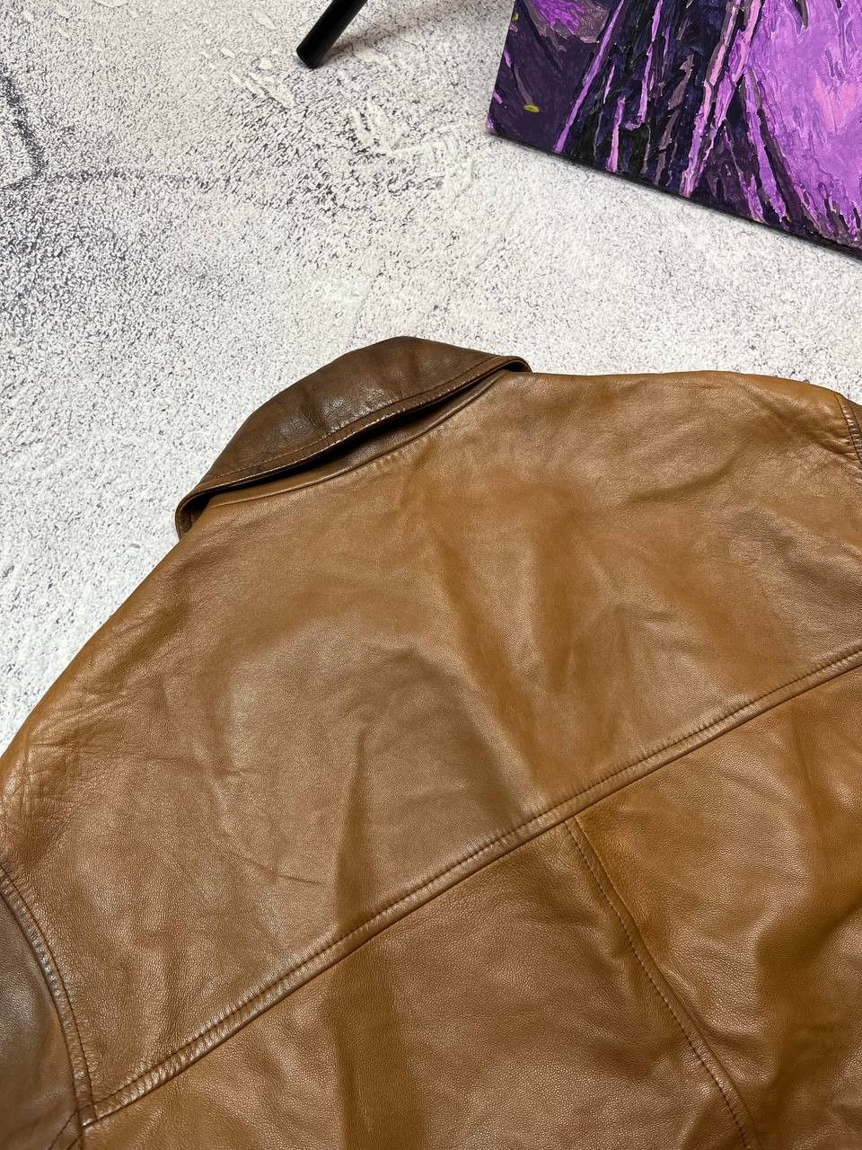 Ralph Lauren Purple Label Ralph Lauren Purple Label Leather Zip Jacket Size US M / EU 48-50 / 2 - 16 Thumbnail
