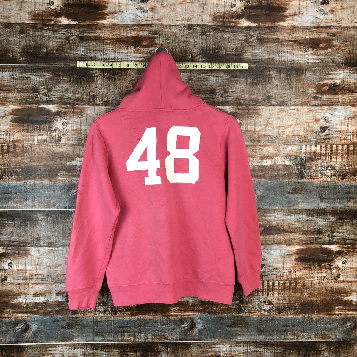 Japanese Brand BPKT11970 University New York Pink Hoodie #A2018 Size US S / EU 44-46 / 1 - 13 Thumbnail