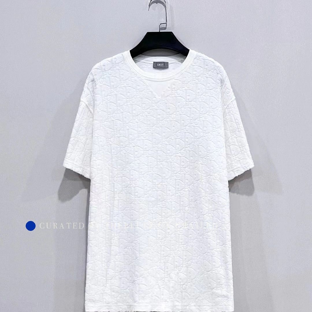 Dior Textured White T-Shirt in Size XXS Size US XXS / EU 40 - 1 Thumbnail