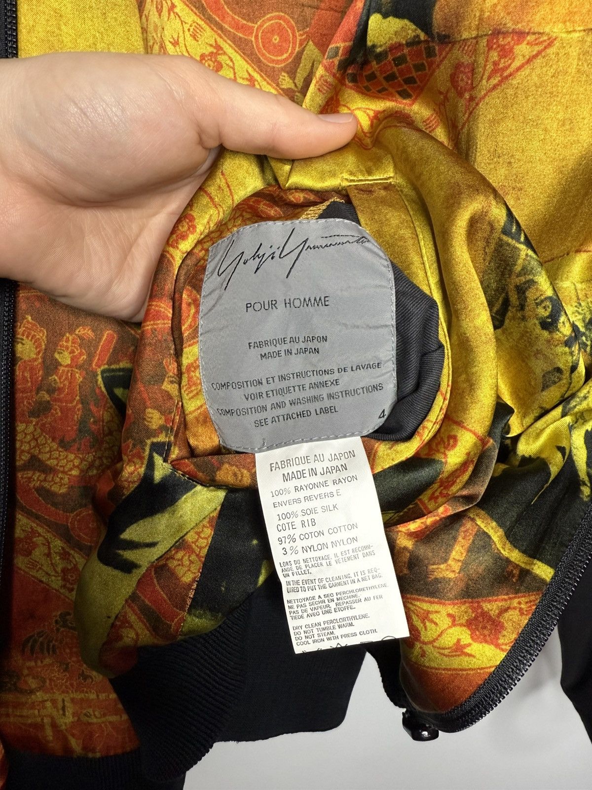 Yohji Yamamoto Yohji Yamamoto Reversible Bomber Jacket Size US XL / EU 56 / 4 - 9 Thumbnail