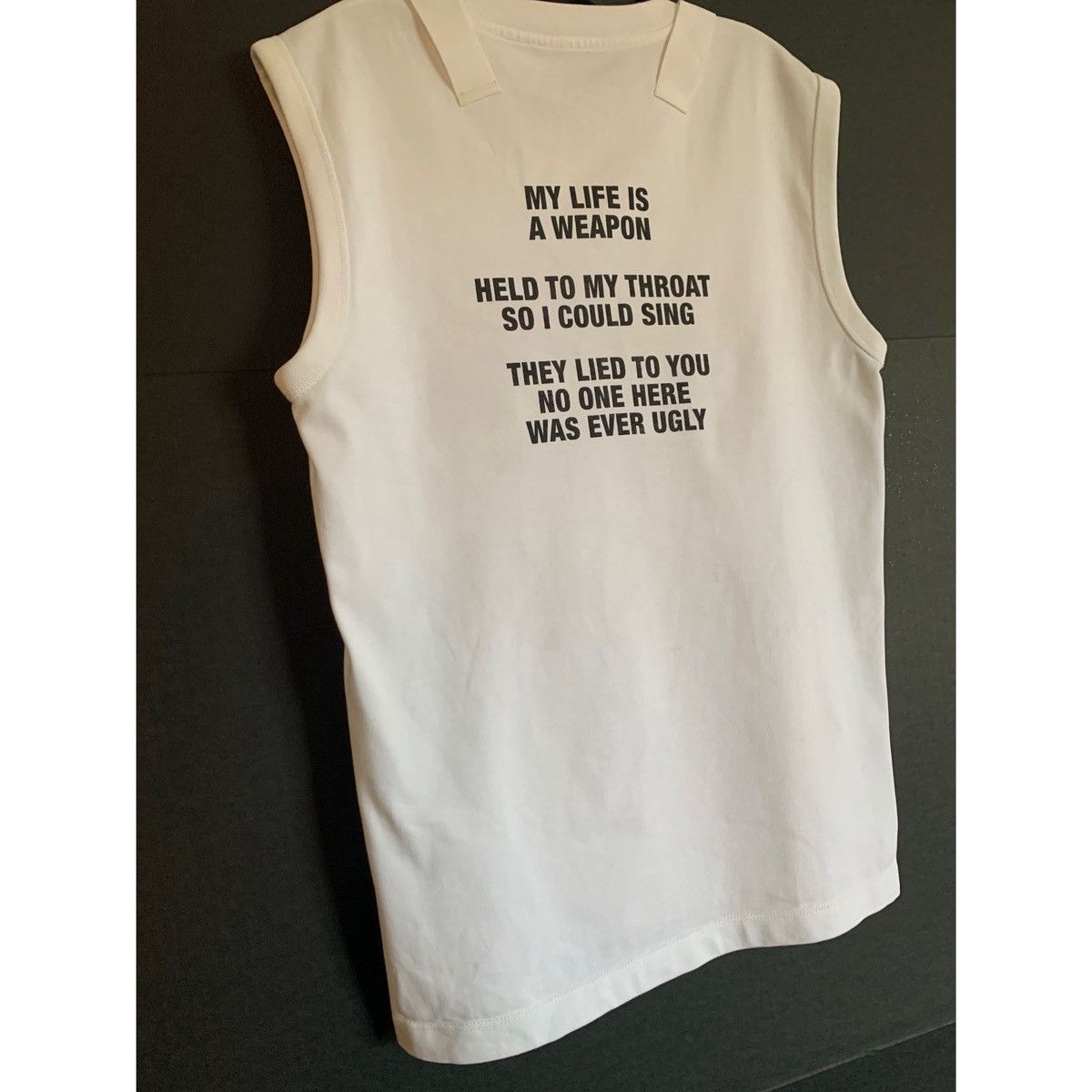 Helmut Lang HELMUT LANG POET TEXT LOGO MUSCLE TANK TOP Size US M / EU 48-50 / 2 - 14 Thumbnail