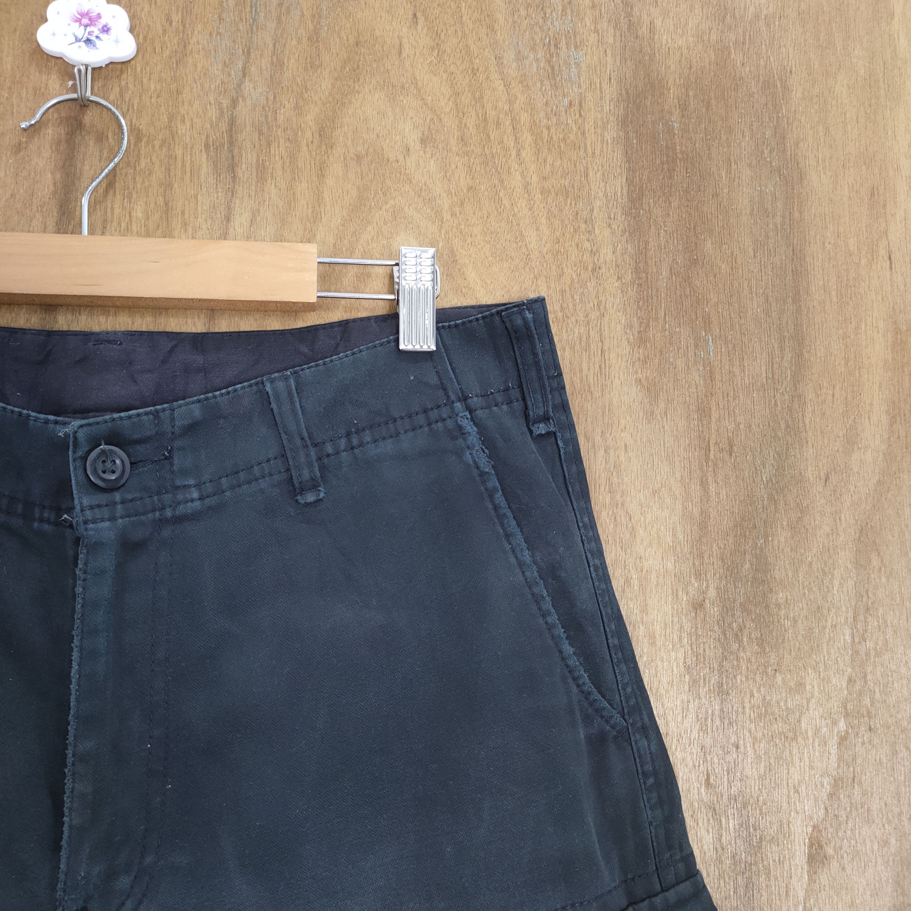 Japanese Brand VINTAGE JAPANESE BRAND DARK BLUE RUSTY CARGO PANTS Size US 32 / EU 48 - 7 Thumbnail