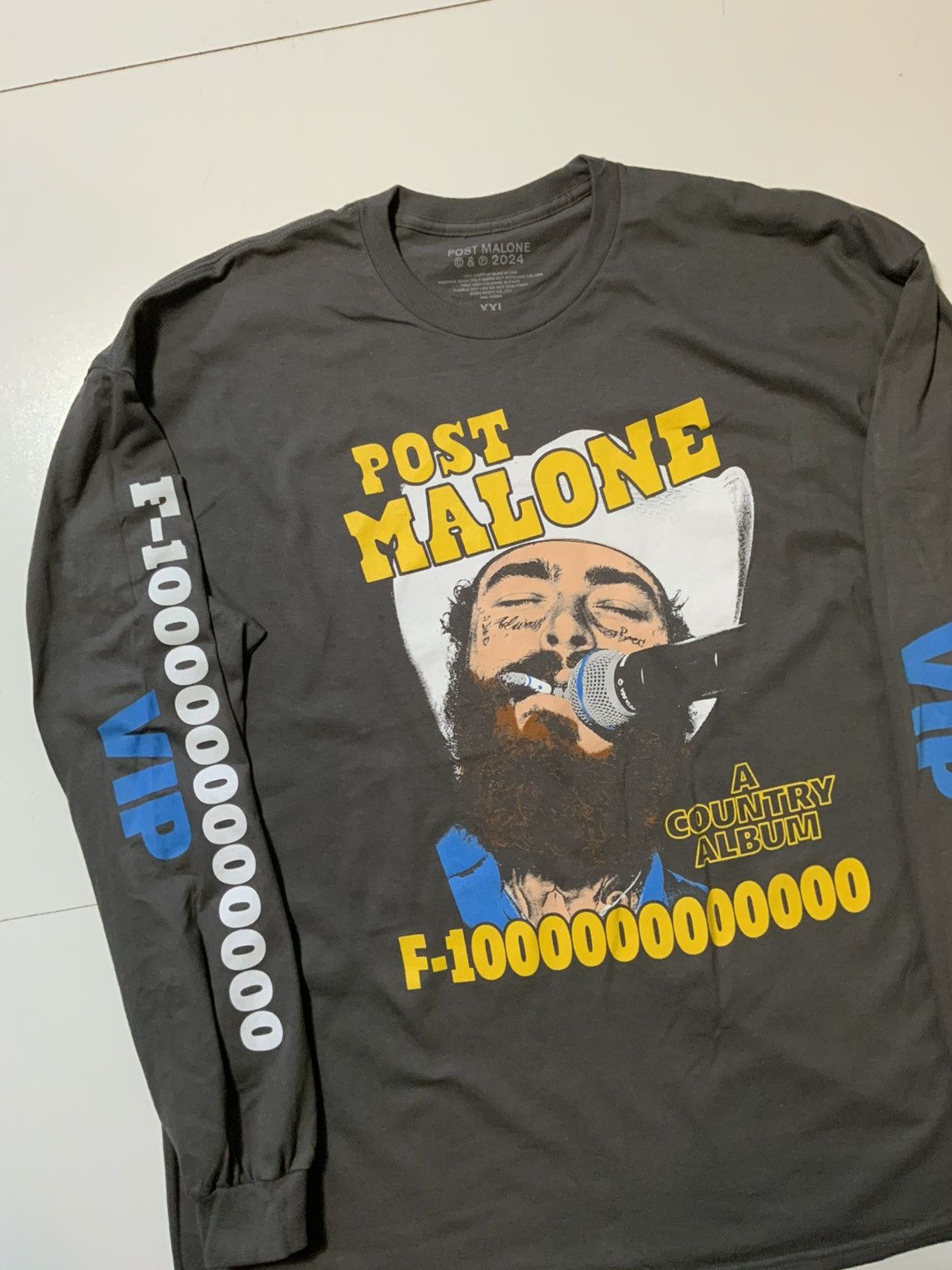 Other Posty Co. Post Malone F1 Trillion Tour VIP Merch L/S T-Shirt Size US XXL / EU 58 / 5 - 4 Thumbnail