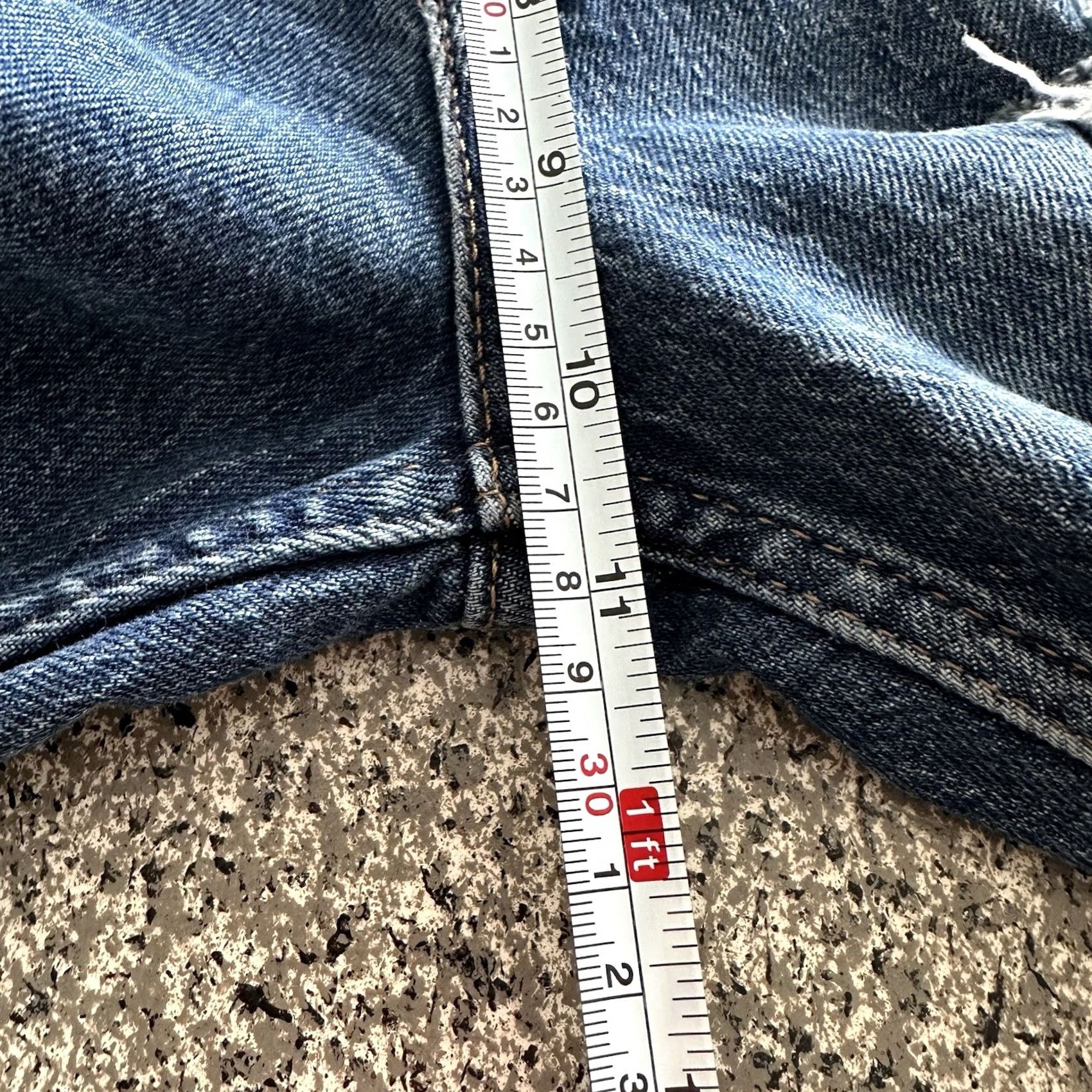Vintage AeroPostale Jeans Women’s 000 23x25 High Rise Mom Distressed Denim Blue Regular 5-Pocket 90s Style Womens Size 40" / US 18 - 8 Thumbnail