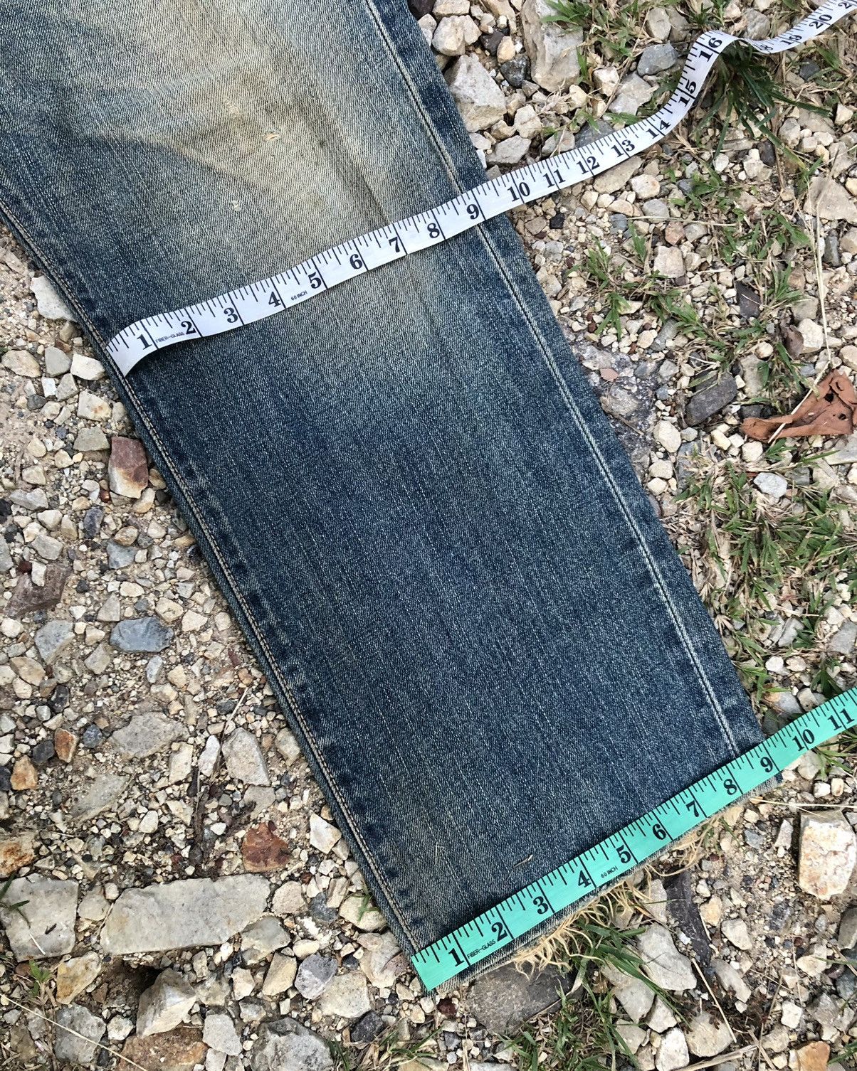 Edwin WIDE LEG RUSTY DISTRESSED SELVEDGE DENIM Size US 32 / EU 48 - 11 Thumbnail