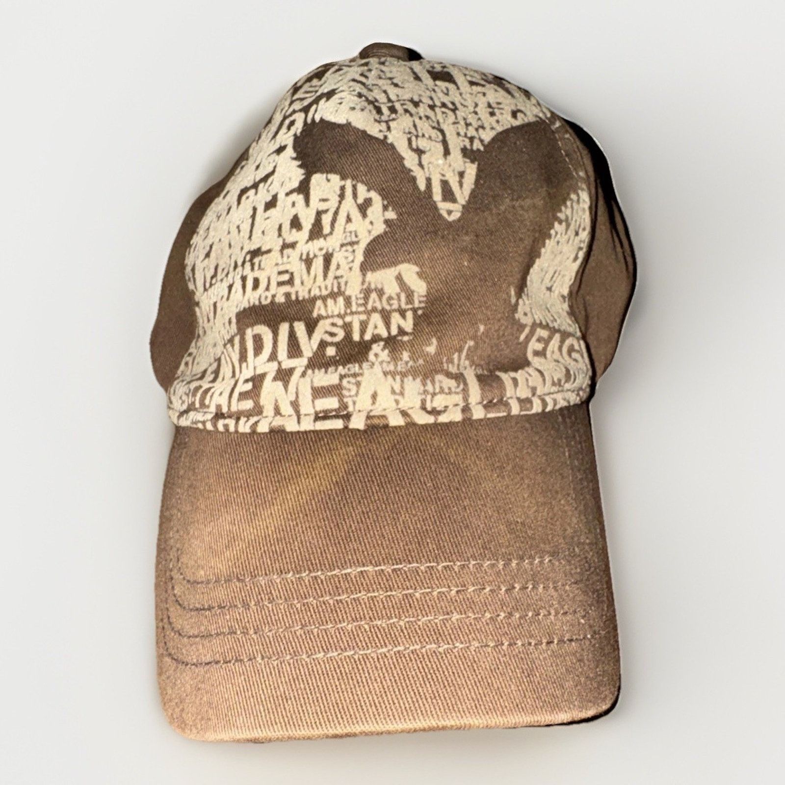 American Eagle Outfitters × Vintage Vintage American Eagle Outfitters Brown Fitted Cap S/M Size ONE SIZE - 1 Thumbnail
