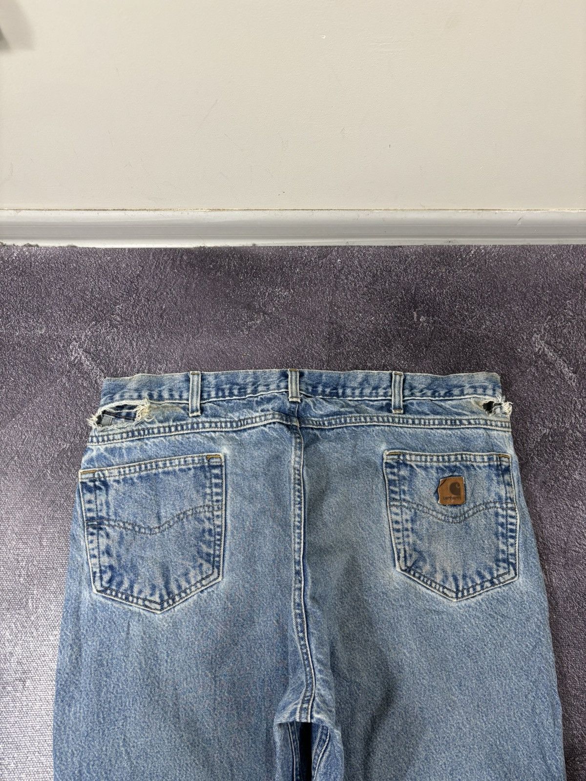 Carhartt Vintage Carhartt Relaxed Fit Heavy Blue Denim Baggy Jeans Size US 42 / EU 58 - 6 Thumbnail