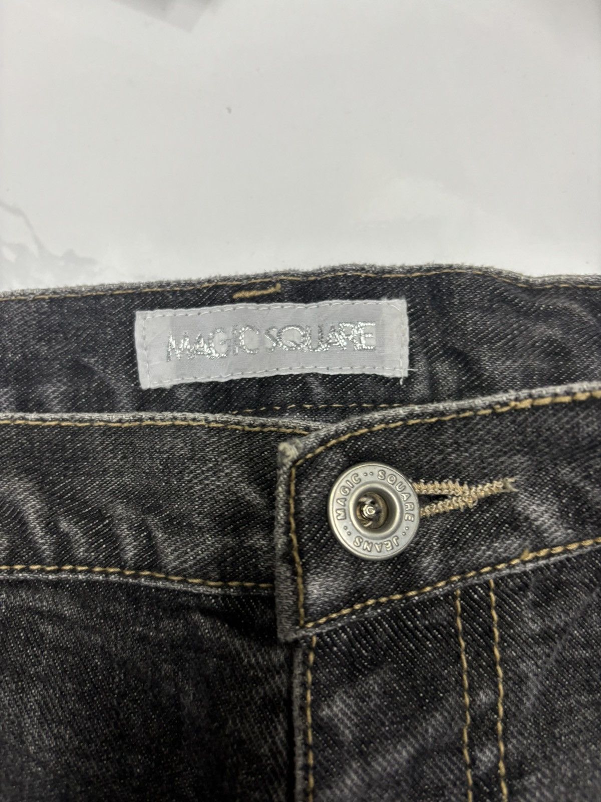 If Six Was Nine VINTAGE JAPANESE FLARE MAGIC SQUARE HAGI FLARE JEANS Size US 30 / EU 46 - 8 Thumbnail