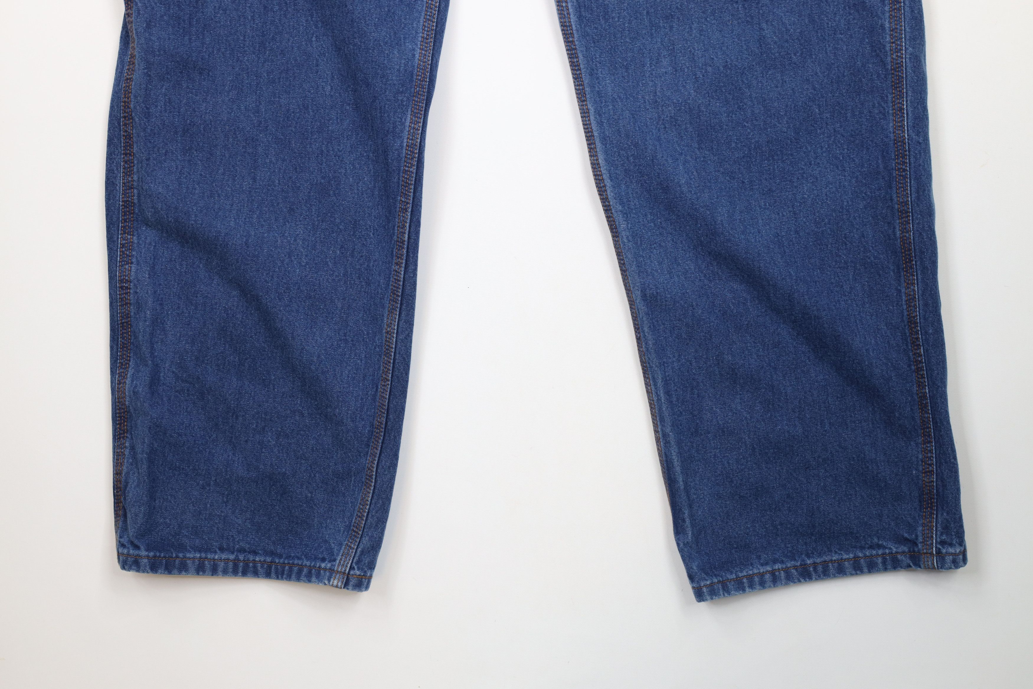 Carhartt × Vintage Vintage Y2K Carhartt FR Wide Leg Dungaree Jeans Blue Size US 38 / EU 54 - 4 Thumbnail