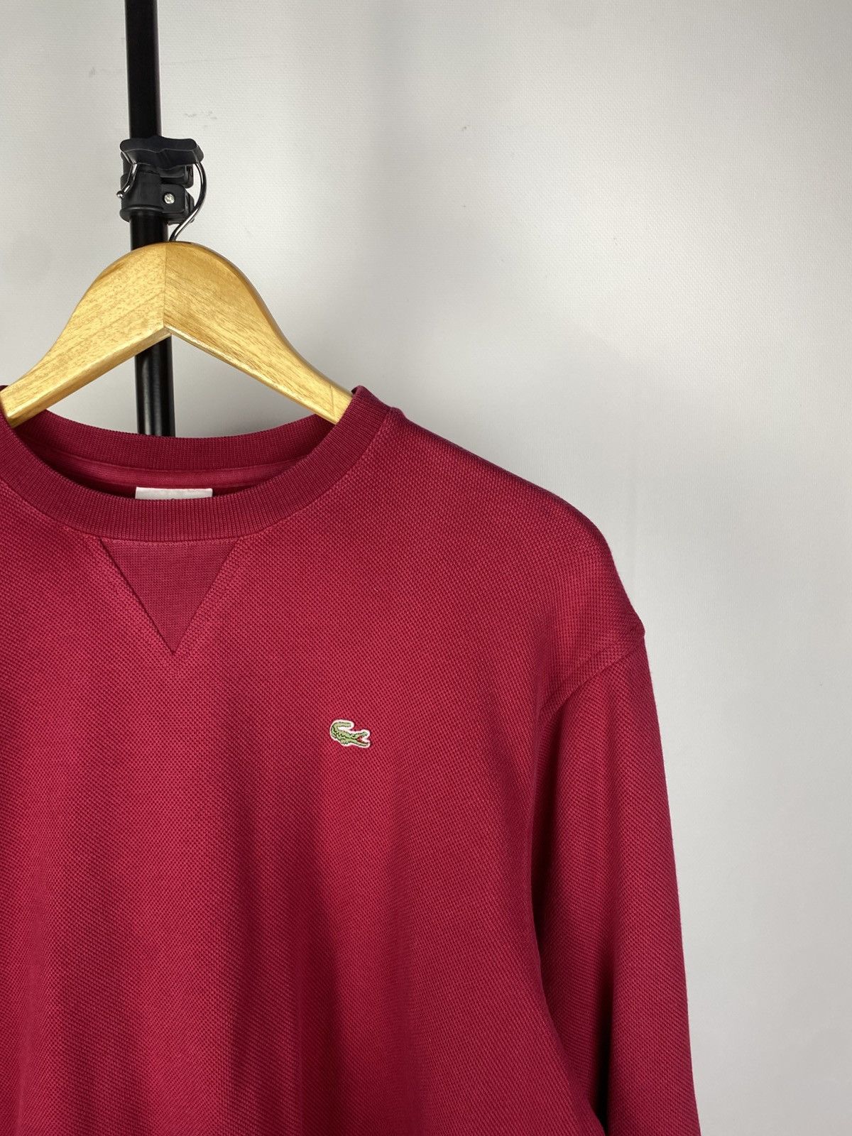 Lacoste × Vintage 1990's Vintage Lacoste Sweater Sweatshirt Blue Size US L / EU 52-54 / 3 - 3 Thumbnail