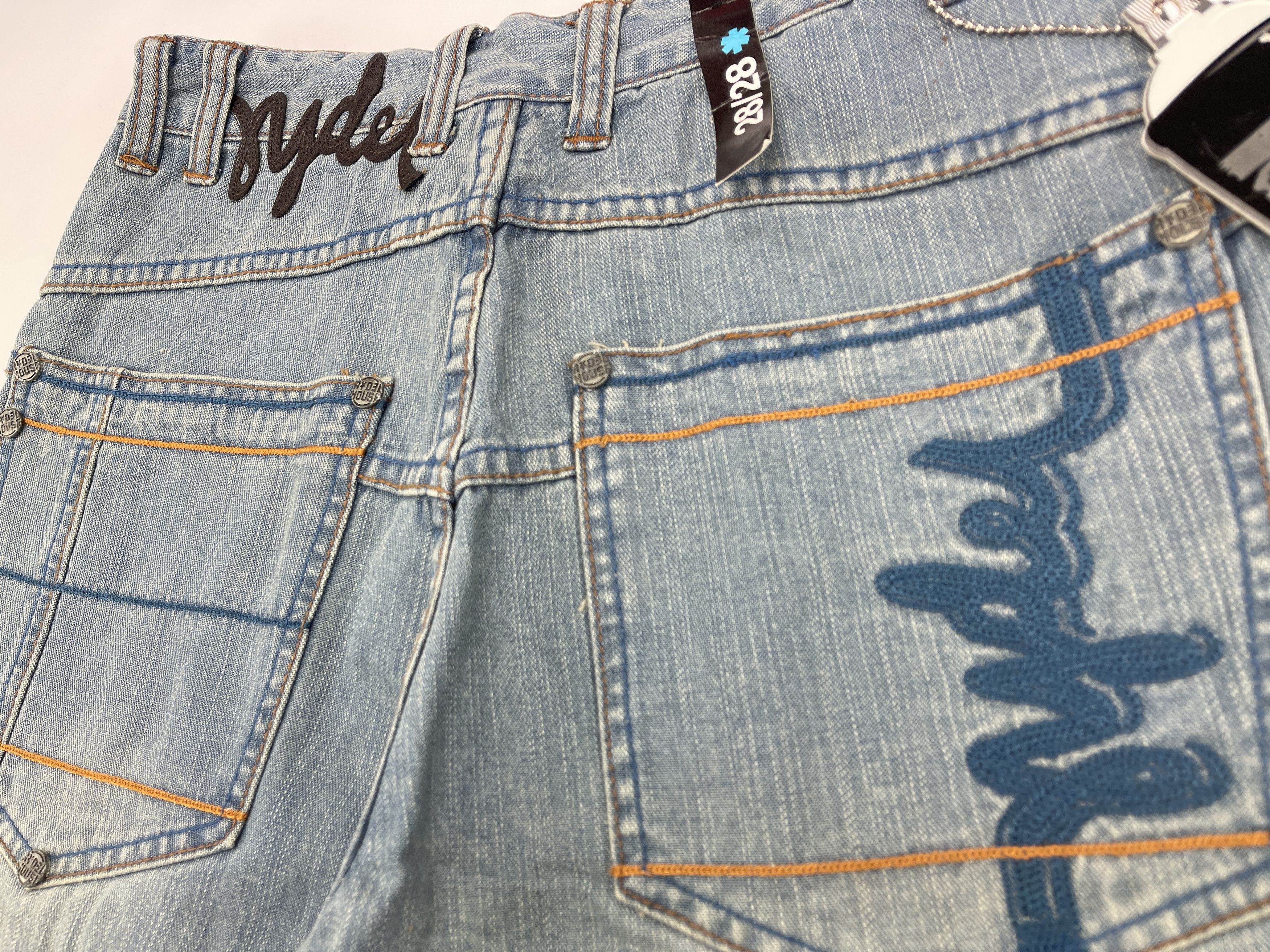 Vintage Rydel House shorts, vintage jeans 90s hip hop 1990s baggy 28 Size US 28 / EU 44 - 7 Thumbnail