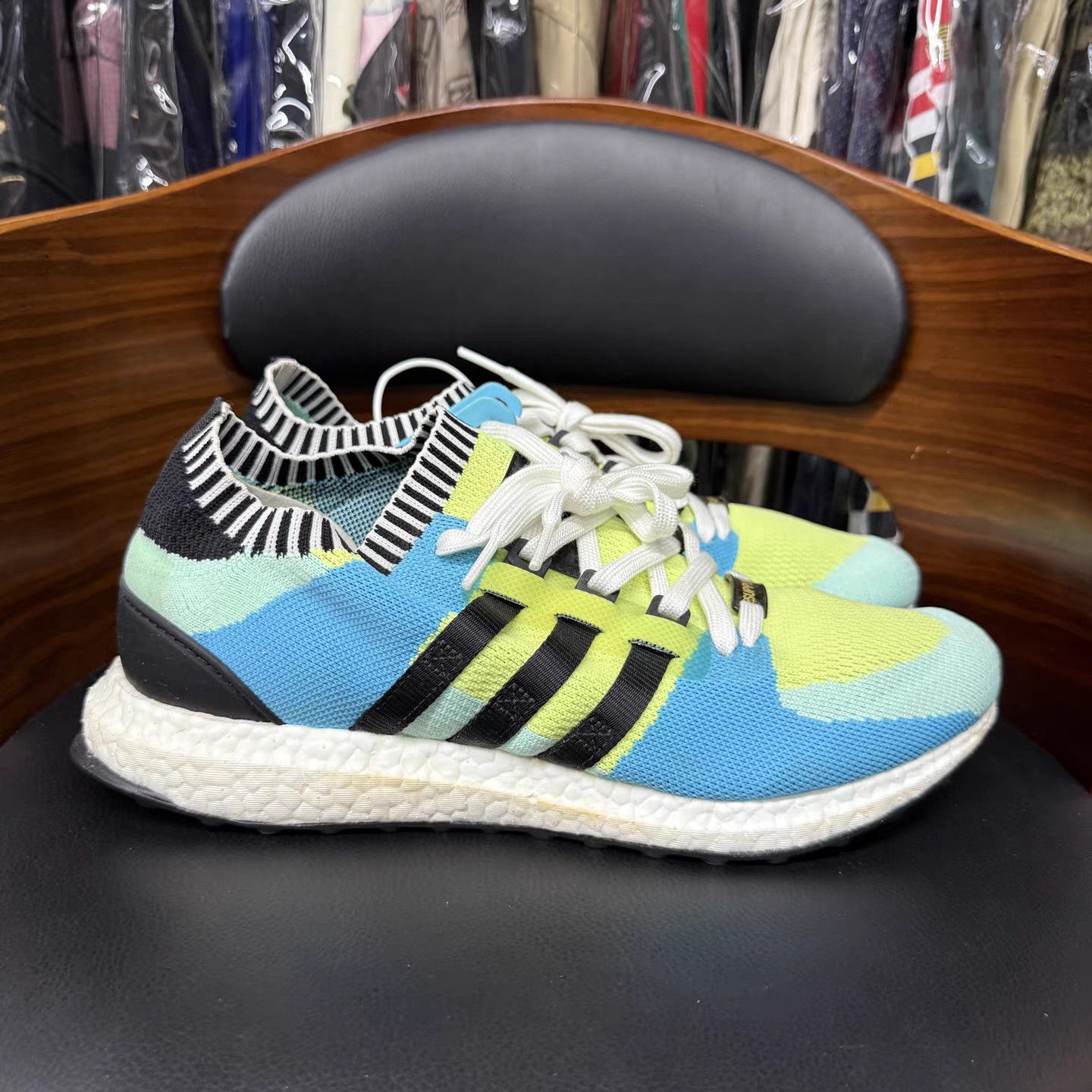 Adidas Adidas EQT Support Boost Blue & Green K15 Size US 11.5 / EU 44-45 - 4 Thumbnail