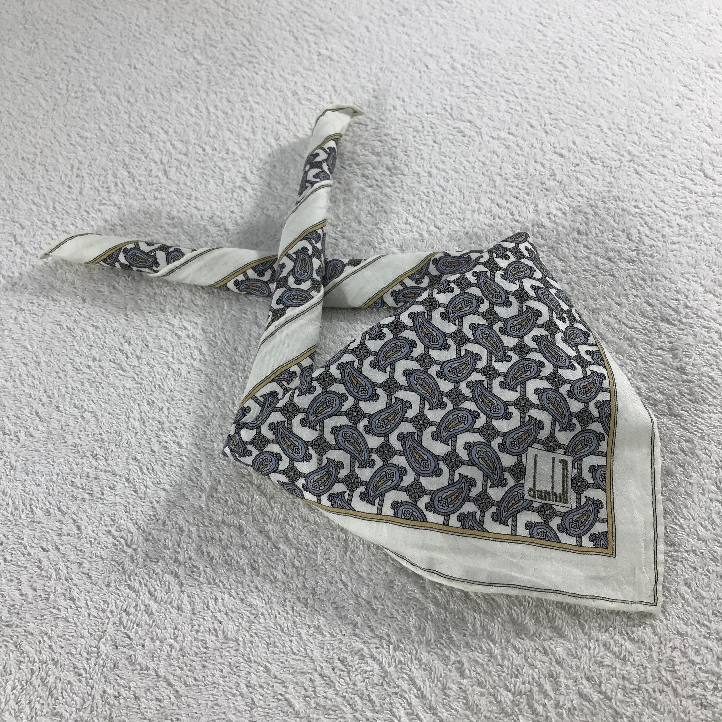 Alfred Dunhill × Vintage Dunhill Bandana / Handkerchief / Neckerchief - S279 Size ONE SIZE - 4 Thumbnail