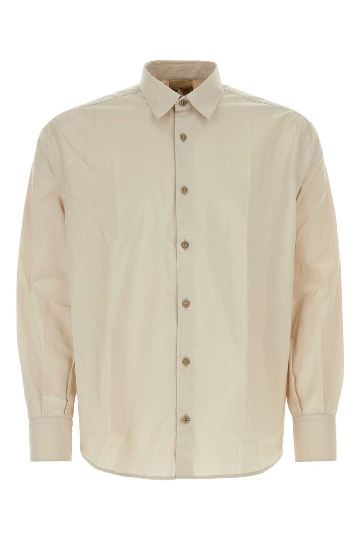 image of Ten C Cappuccino Poplin Shirt in Beige O Tan, Men's (Size XL)