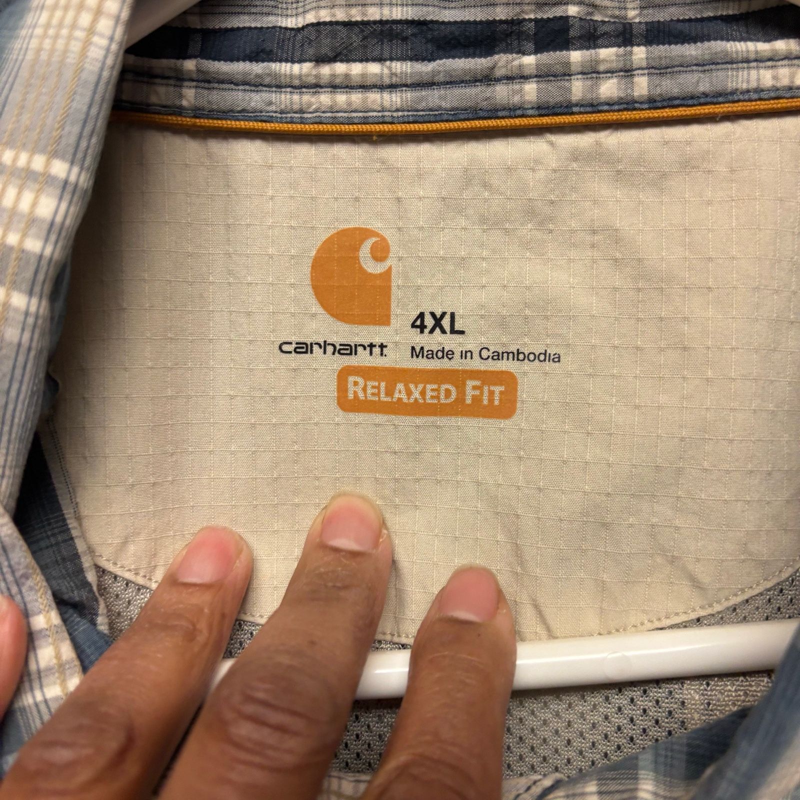 Carhartt Carhart Force Relaxed Fit Shirt Plaid Fisherman Ventilated Size US XXL / EU 58 / 5 - 4 Thumbnail