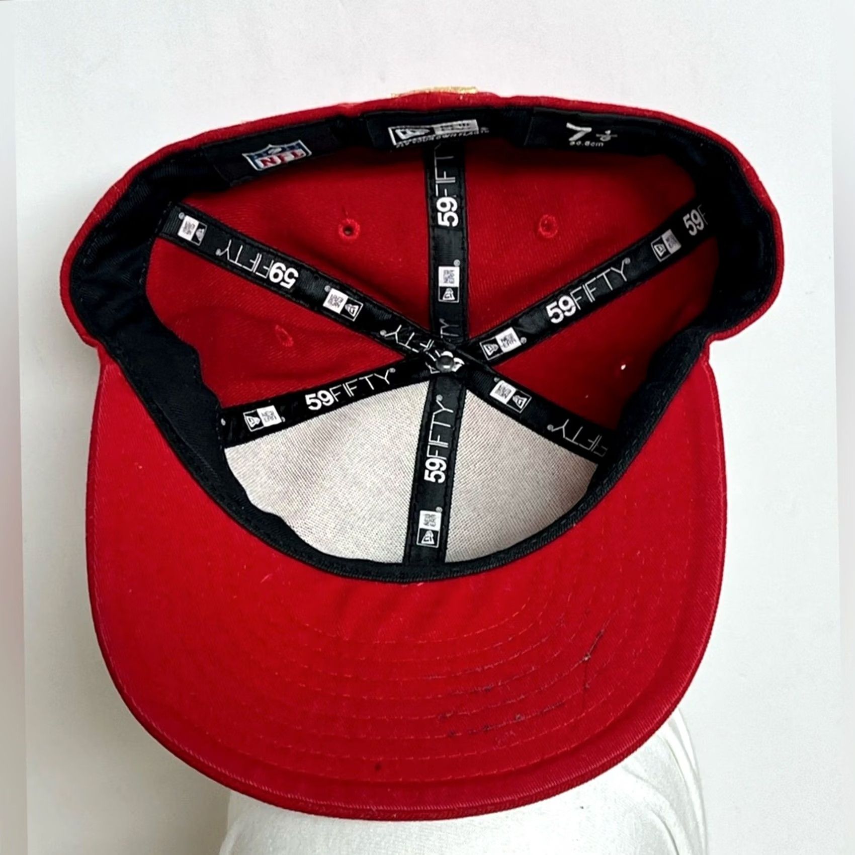 New Era New Era Hat Mens 7 1/8 Red NFL San Francisco 49ers 59FIFTY Field Cap Size RARE Size ONE SIZE - 5 Thumbnail