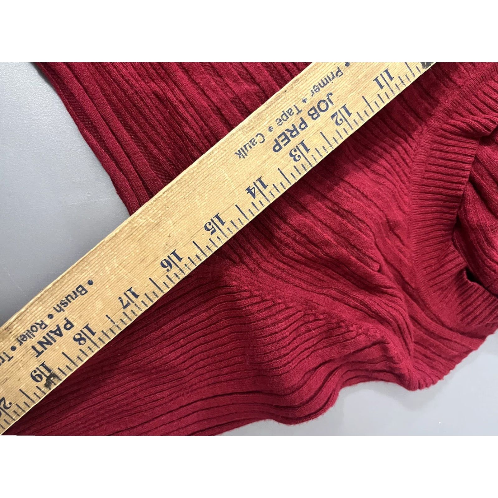 Apt. 9 APT. 9 Women's Red Crewneck Sweater Medium Long Sleeve Pullover Casual Glittered Knit Size M / US 6-8 / IT 42-44 - 5 Thumbnail