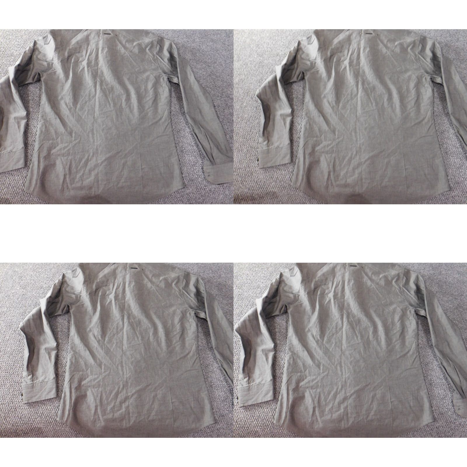 Marcs Marc Ecko Mens Shirt Medium Gray Logo Classic Logo Button-Up Short Sleeve Collared Camp Casual Western 90s? Size US M / EU 48-50 / 2 - 8 Thumbnail