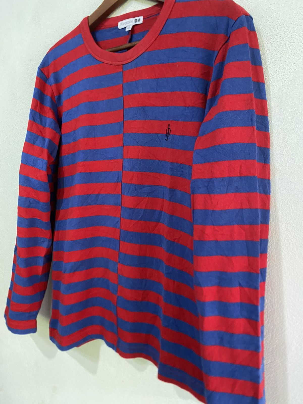 JW Anderson × Uniqlo Blue Striped Long Sleeve T Shirt Size US M / EU 48-50 / 2 - 5 Thumbnail